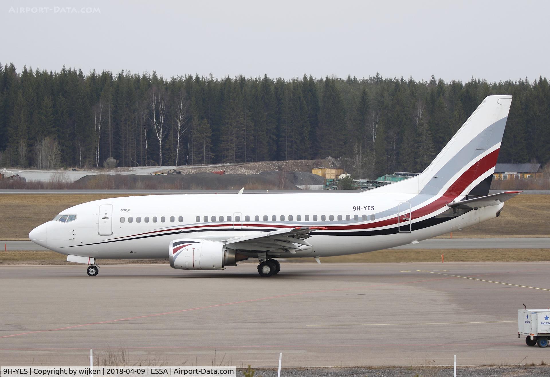 9H-YES, 1991 Boeing 737-5Q8 C/N 25167, Ramp K
