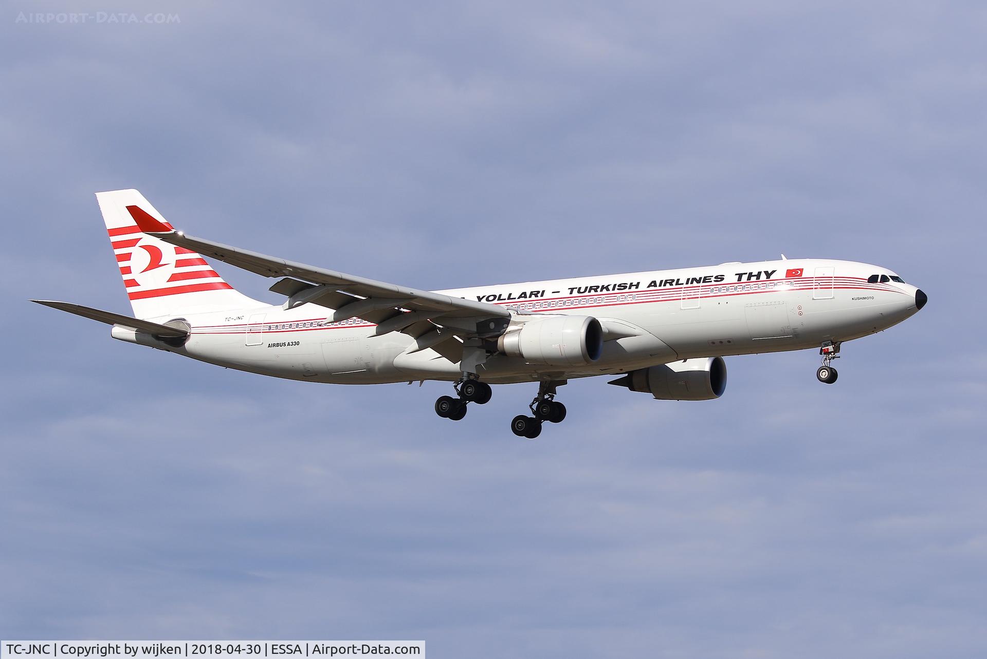 TC-JNC, 2006 Airbus A330-203 C/N 742, RWY 01L