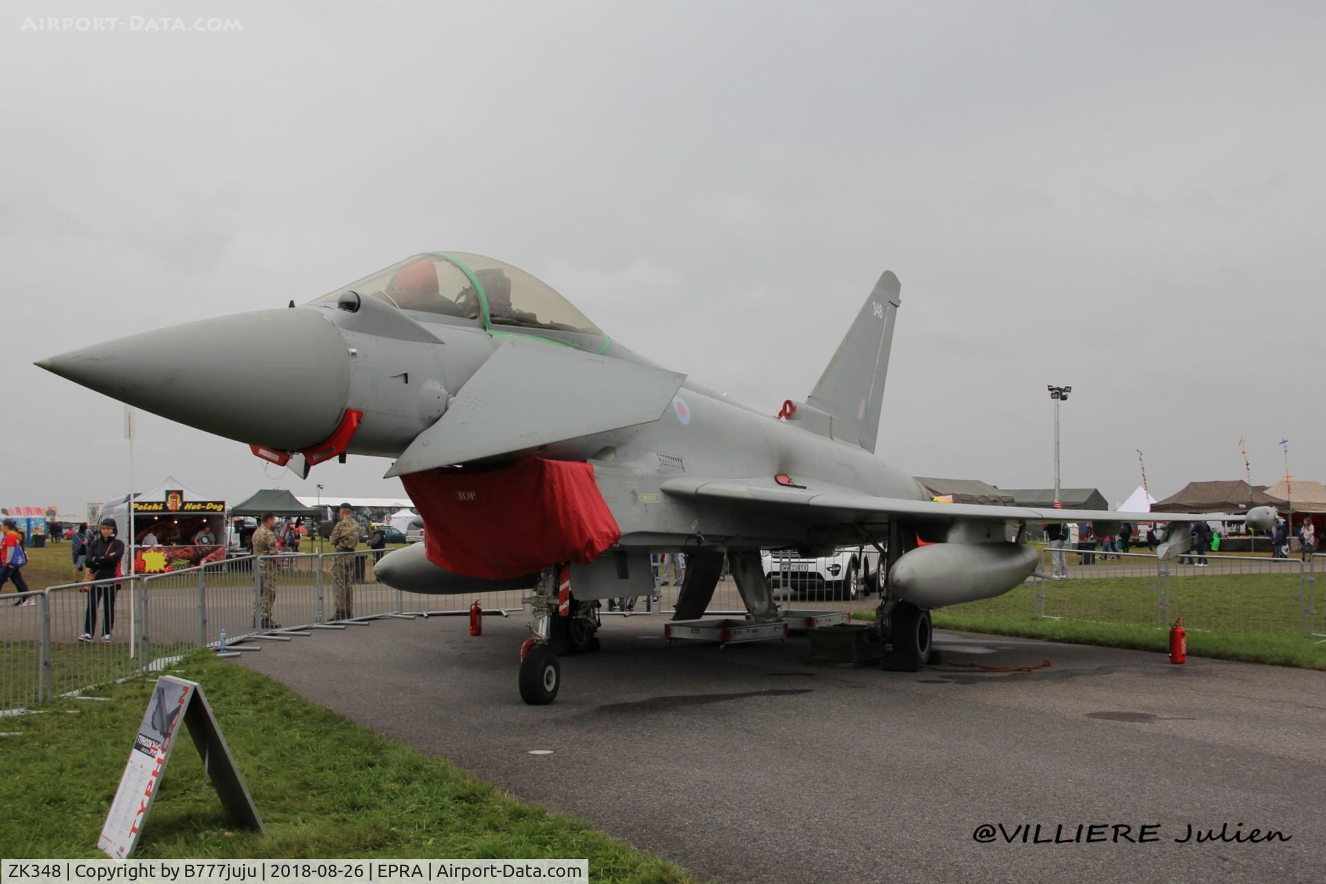 ZK348, Eurofighter EF-2000 Typhoon FGR.4 C/N BS109/396, at Radom
