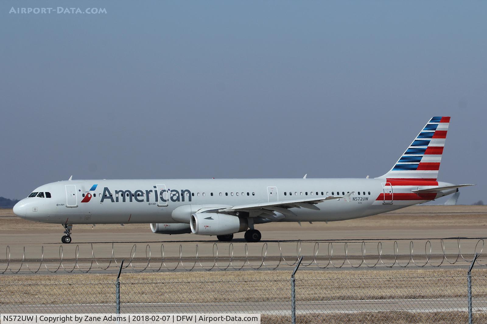 N572UW, 2013 Airbus A321-231 C/N 5899, American Airlines at DFW Airport
