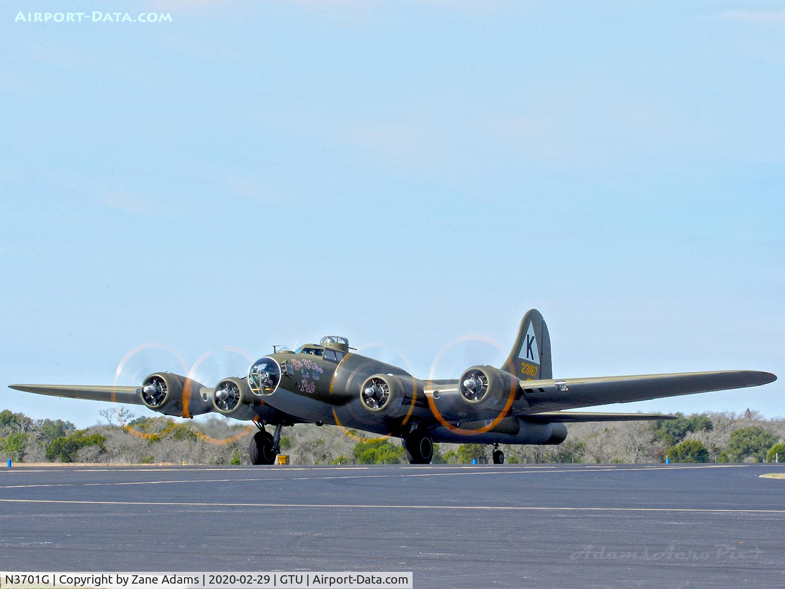 N3701G, 1944 Boeing B-17G Flying Fortress C/N 44-48543, Tour Stop in Georgetown, TX