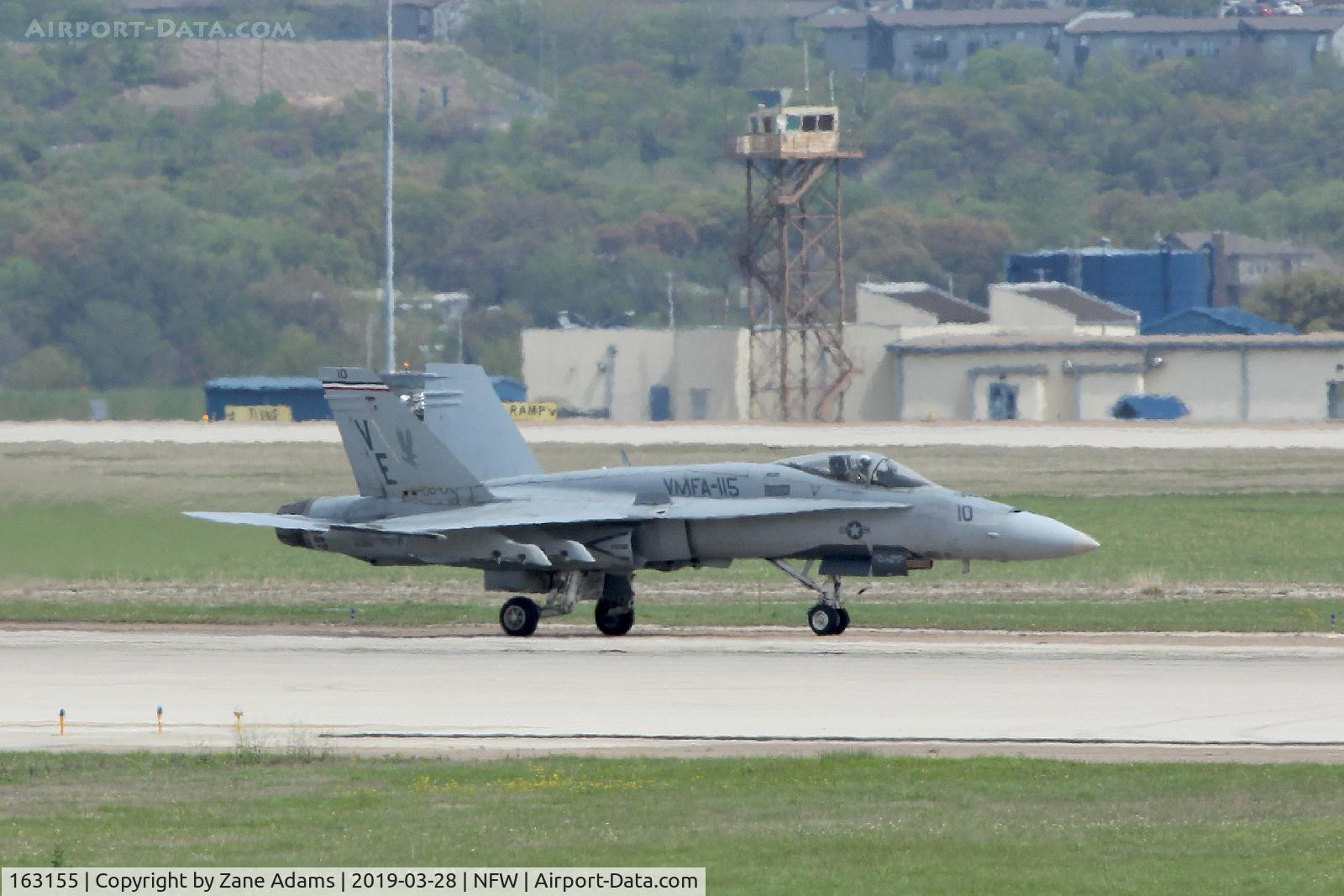 163155, McDonnell Douglas F/A-18A Hornet C/N 0582/A489, At NAS Fort Worth