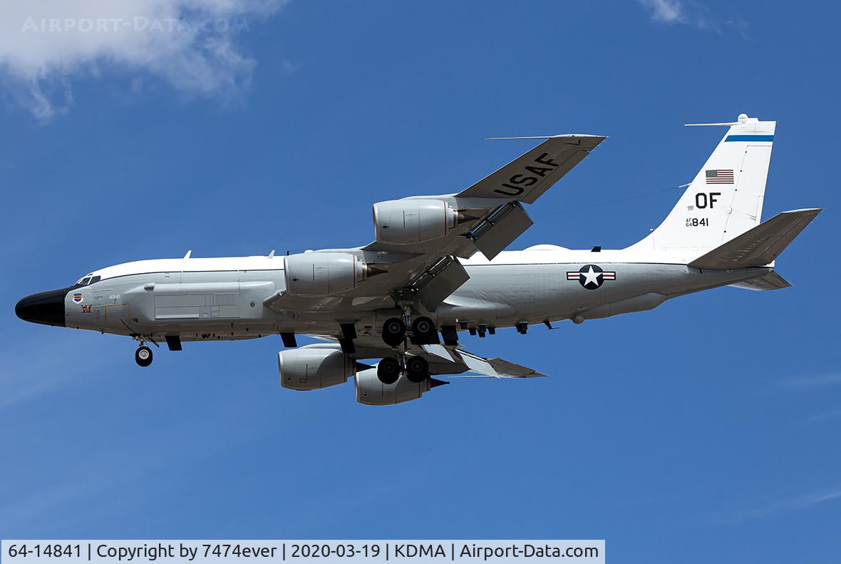 64-14841, 1964 Boeing RC-135V Rivet Joint C/N 18781, TOPCT23 on the TACAN 30 into Davis-Monthan