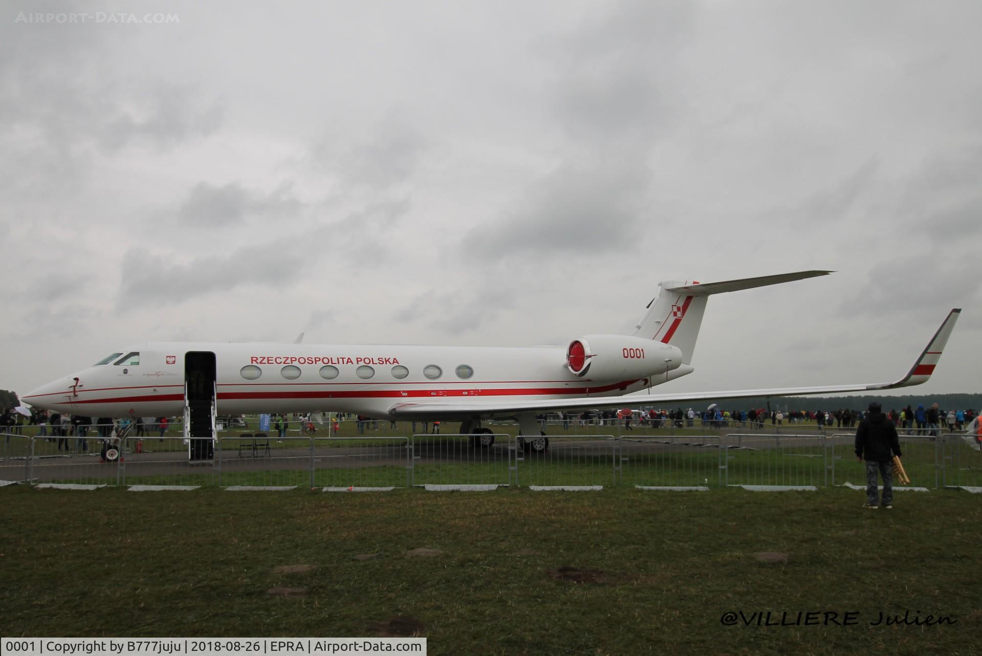 0001, 2016 Gulfstream Aerospace GV-SP (G550) C/N 5547, at Radom