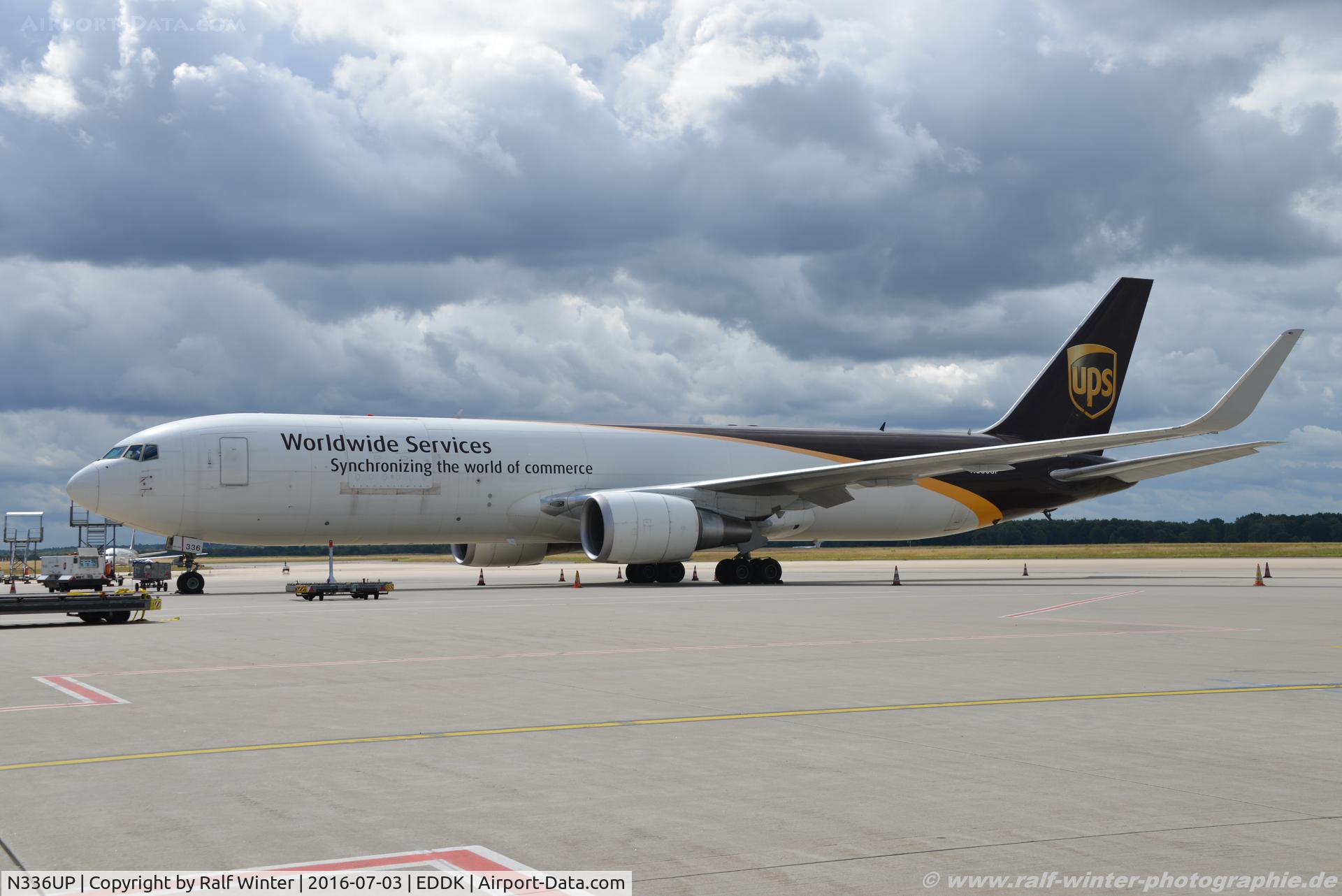 N336UP, 2009 Boeing 767-34AF C/N 37857, Boeing 767-34AFER - 5X UPS United Parcel Service - 37857 - N336UP - 03.07.2016 - CGN