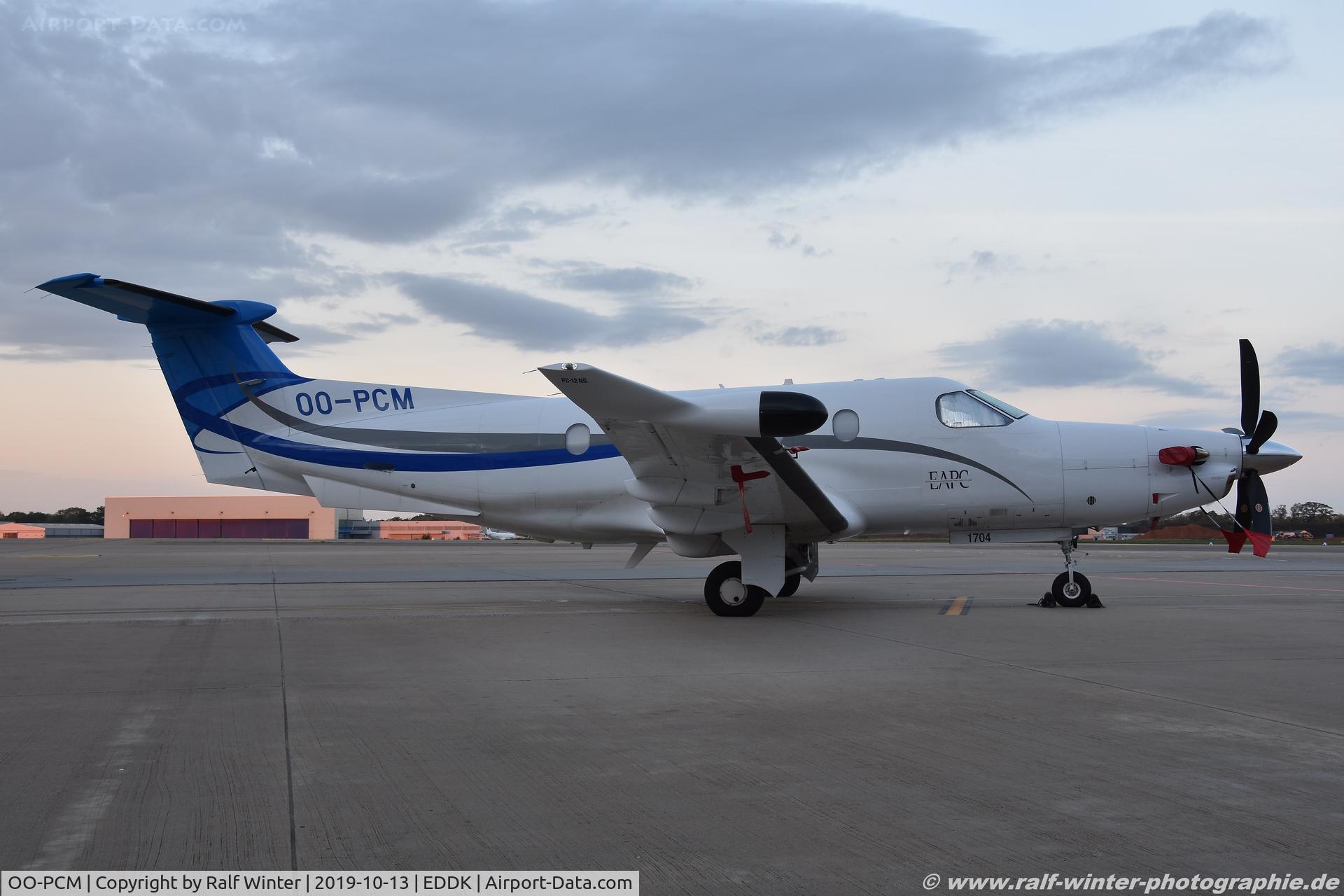 OO-PCM, 2017 Pilatus PC-12/47E NG C/N 1704, Pilatus PC-12-47E NG - European Aircraft Private Club - 1704 - OO-PCM - 13.10.2019 - CGN