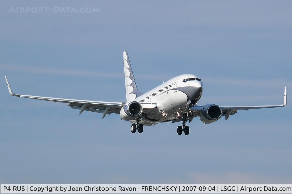 P4-RUS, 2005 Boeing 737-7GC BBJ C/N 34622, Vizavi Russia (Global Jet)