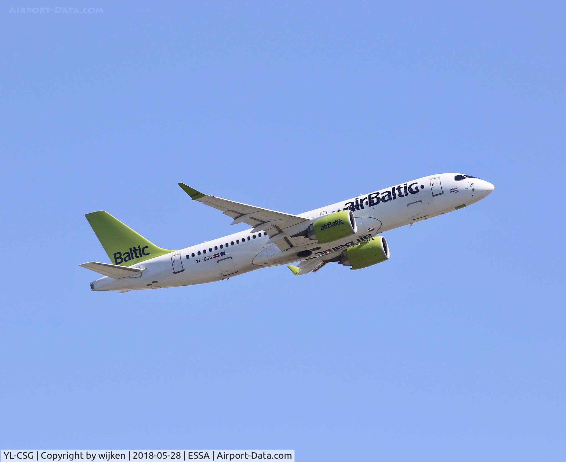 YL-CSG, 2017 Bombardier CSeries CS300 (BD-500-1A11) C/N 55009, RWY 19R