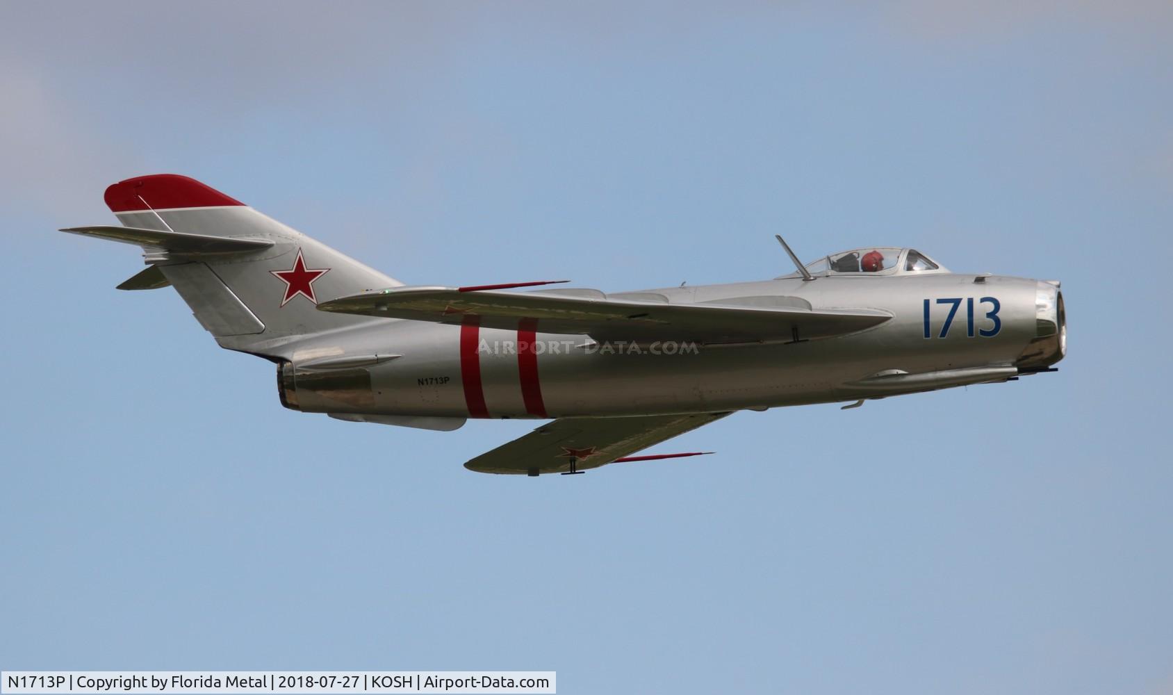 N1713P, 1960 PZL-Mielec Lim-5 (MiG-17F) C/N 1C1713, Mig-17
