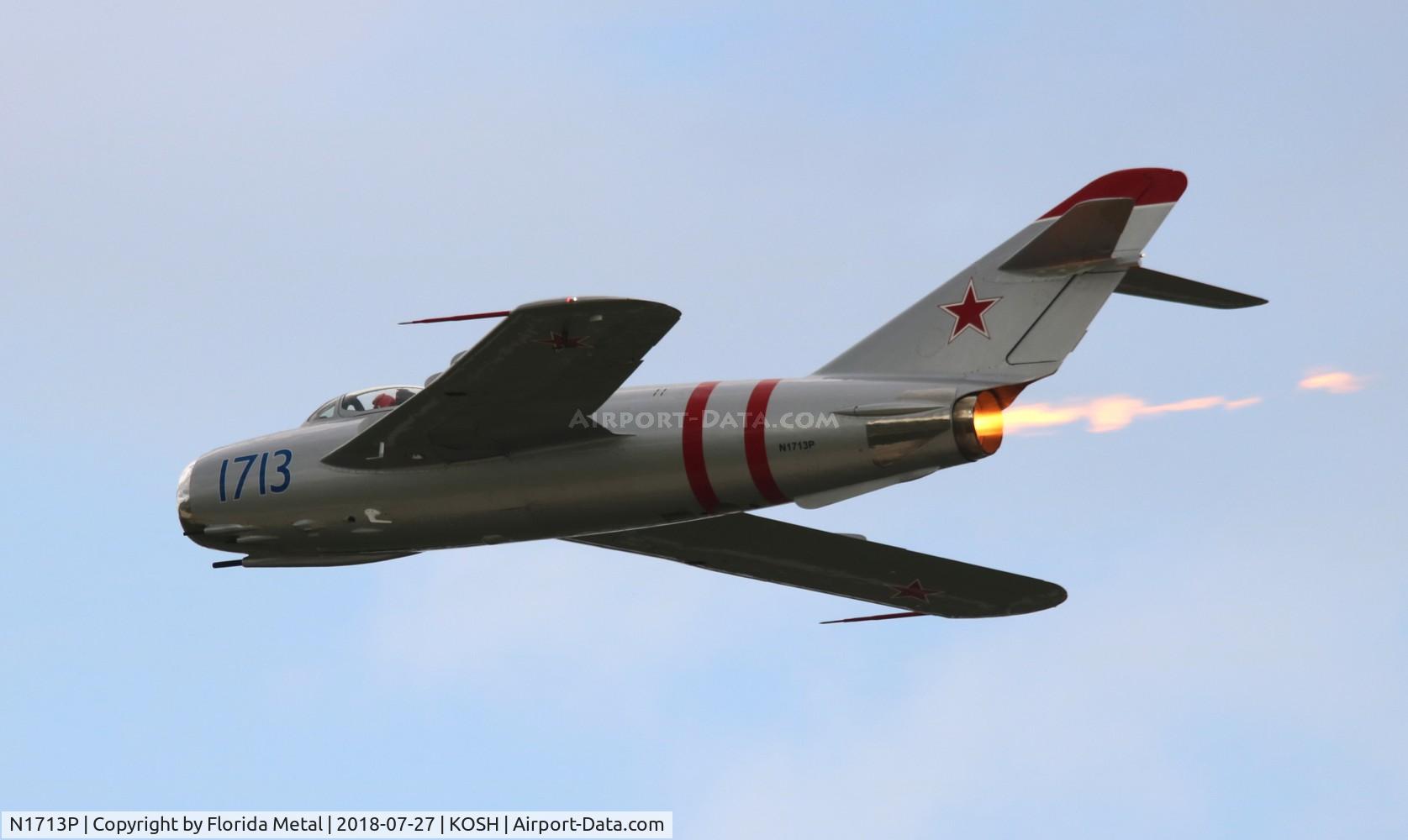 N1713P, 1960 PZL-Mielec Lim-5 (MiG-17F) C/N 1C1713, Mig-17