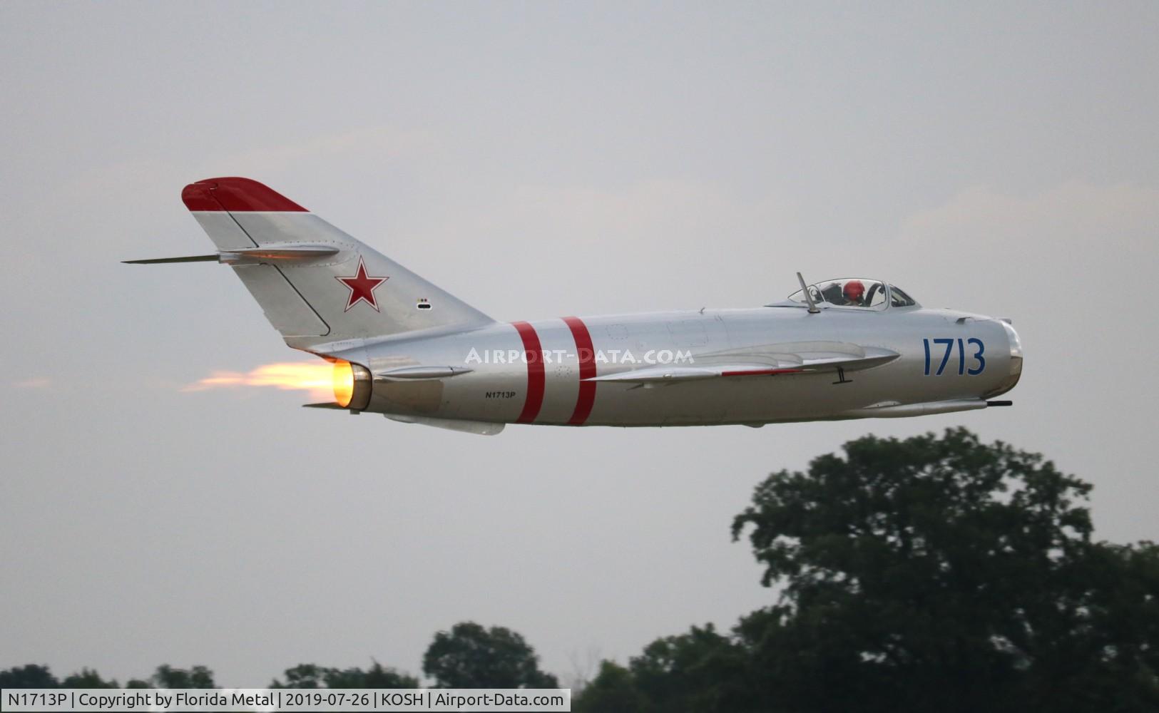 N1713P, 1960 PZL-Mielec Lim-5 (MiG-17F) C/N 1C1713, Mig-17