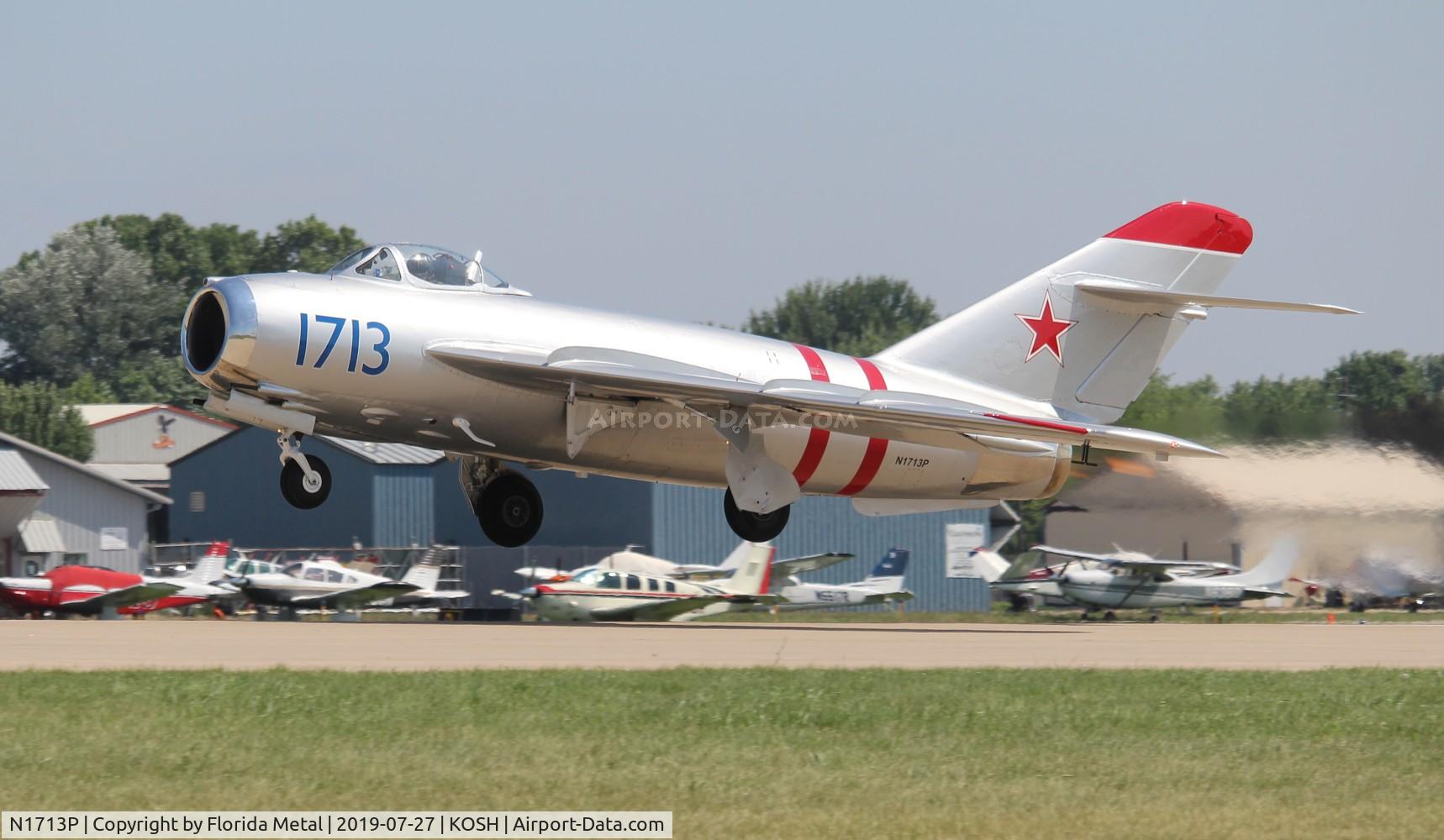 N1713P, 1960 PZL-Mielec Lim-5 (MiG-17F) C/N 1C1713, Mig-17