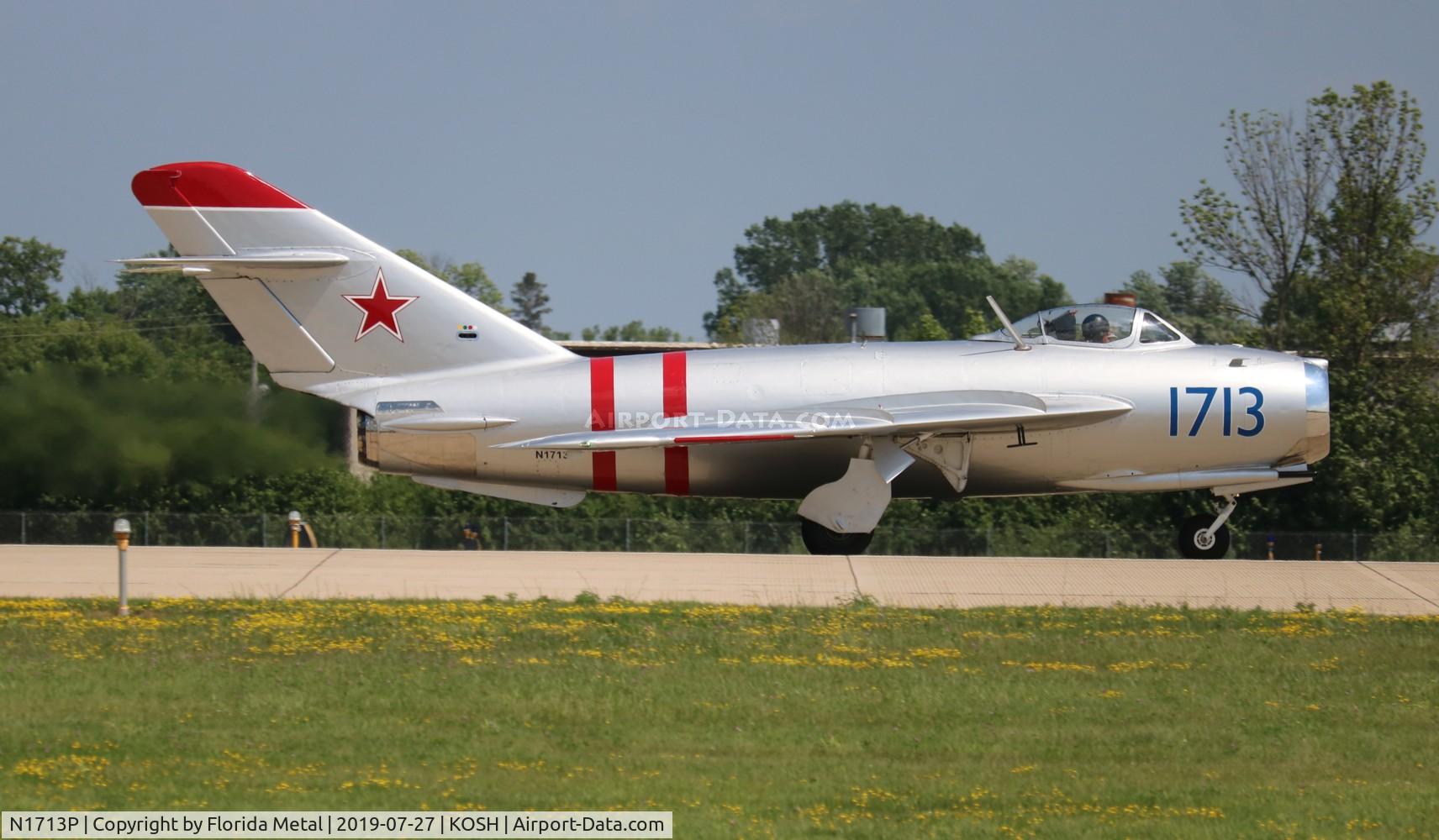 N1713P, 1960 PZL-Mielec Lim-5 (MiG-17F) C/N 1C1713, Mig-17