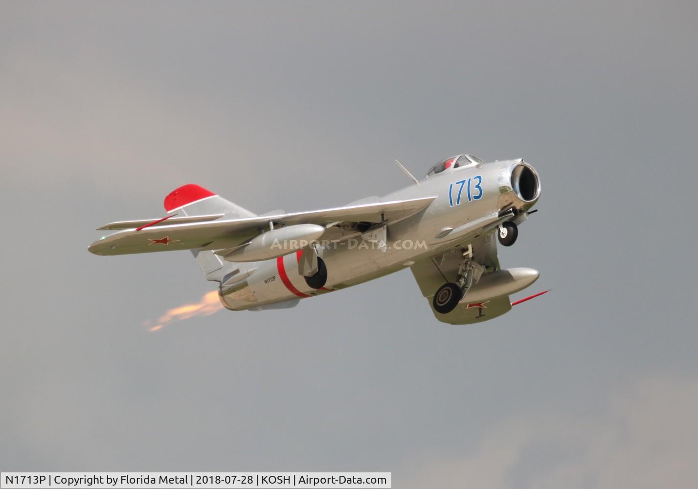 N1713P, 1960 PZL-Mielec Lim-5 (MiG-17F) C/N 1C1713, Mig-17