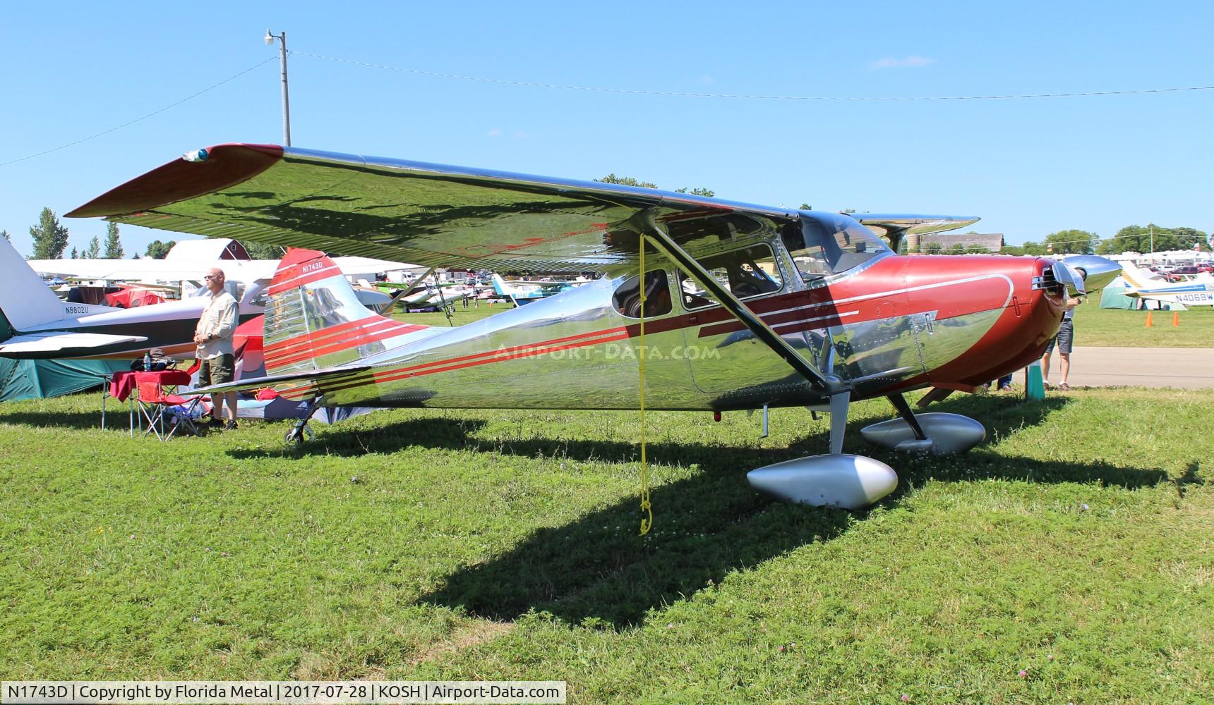 N1743D, 1952 Cessna 170B C/N 20343, Cessna 170B