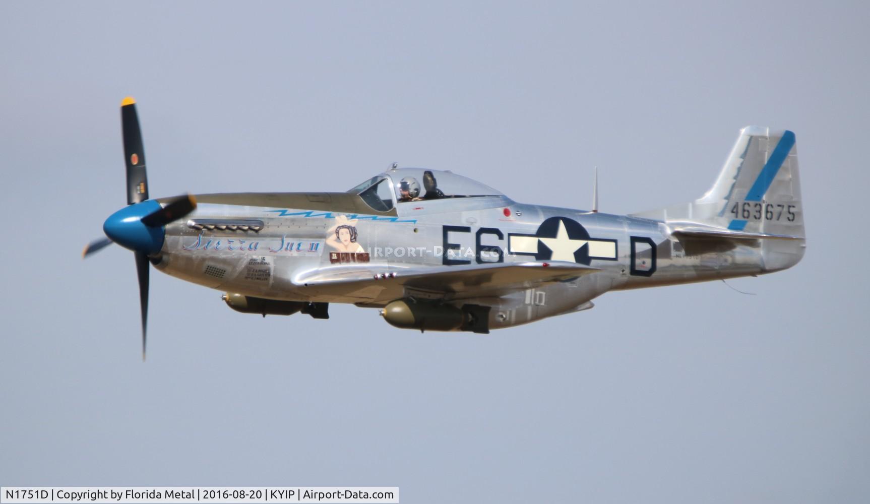 N1751D, 1944 North American P-51D Mustang C/N 122-31401 (44-63675), Sierra Sue