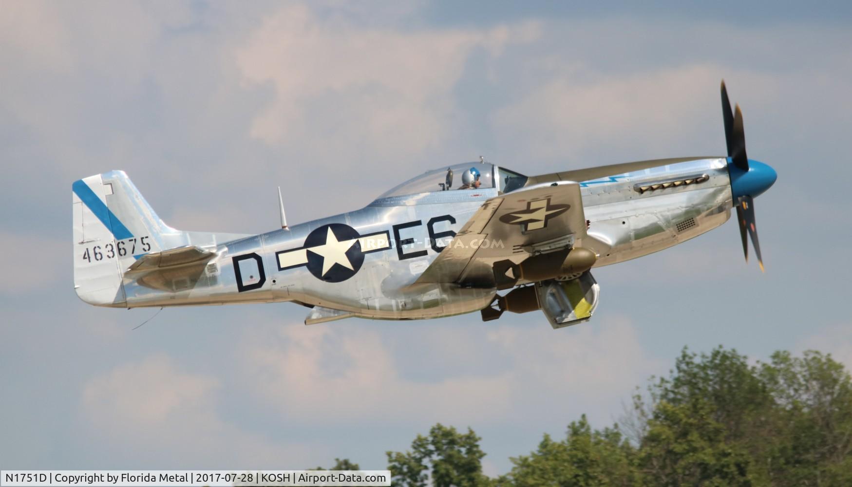 N1751D, 1944 North American P-51D Mustang C/N 122-31401 (44-63675), Sierra Sue II