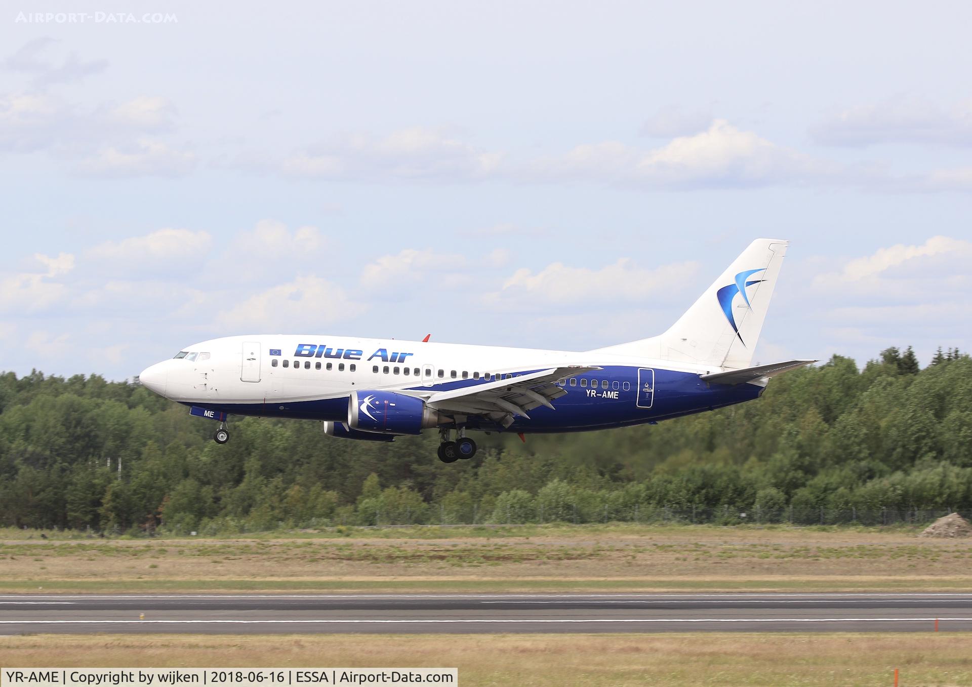 YR-AME, 1991 Boeing 737-530 C/N 24941, RWY 26