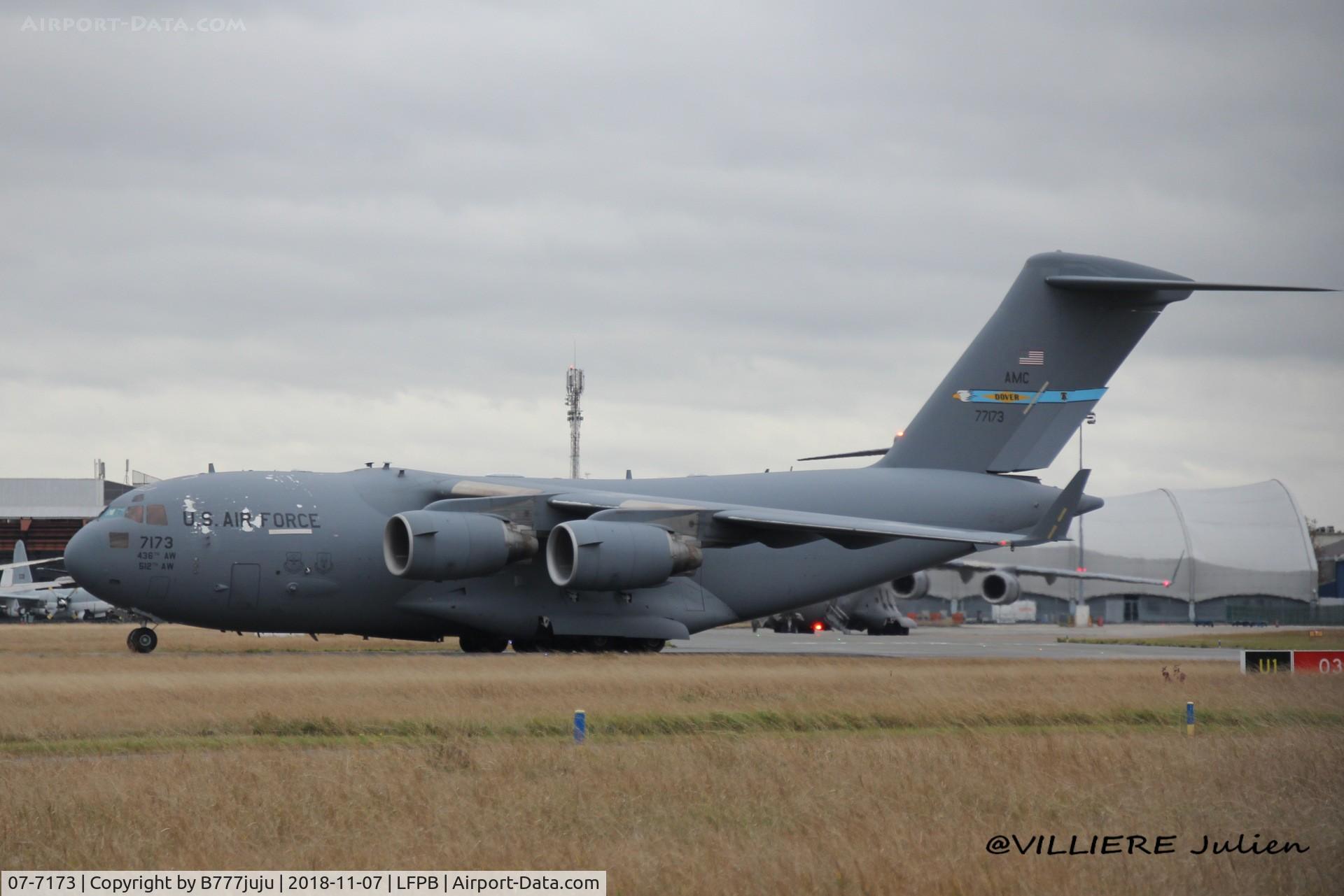07-7173, 2007 Boeing C-17A Globemaster III C/N P-173, at Le Bourget