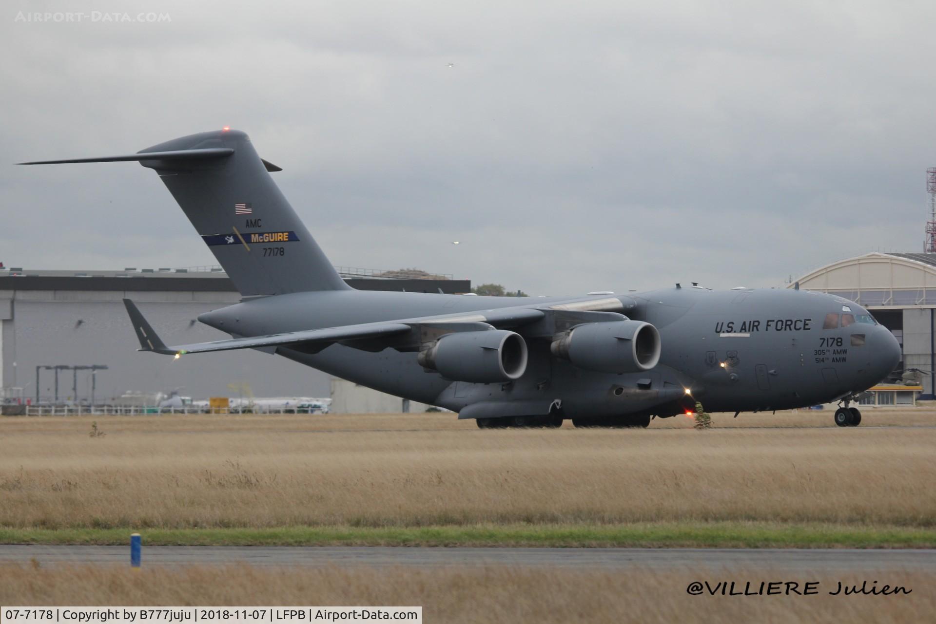 07-7178, 2008 Boeing C-17A Globemaster III C/N F-195, at Le Bourget