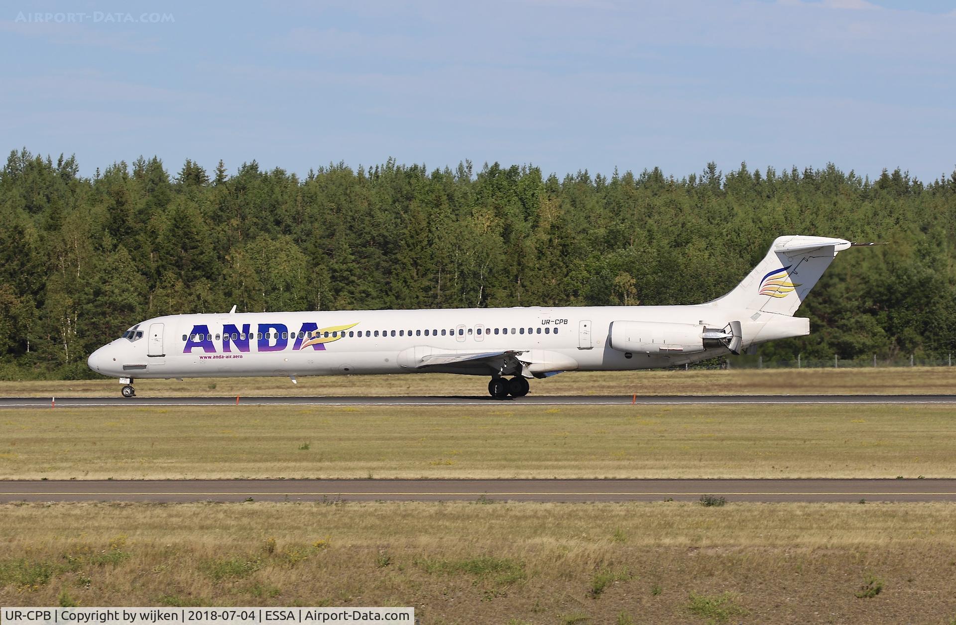 UR-CPB, 1993 McDonnell Douglas MD-83 (DC-9-83) C/N 53182, RWY 01R