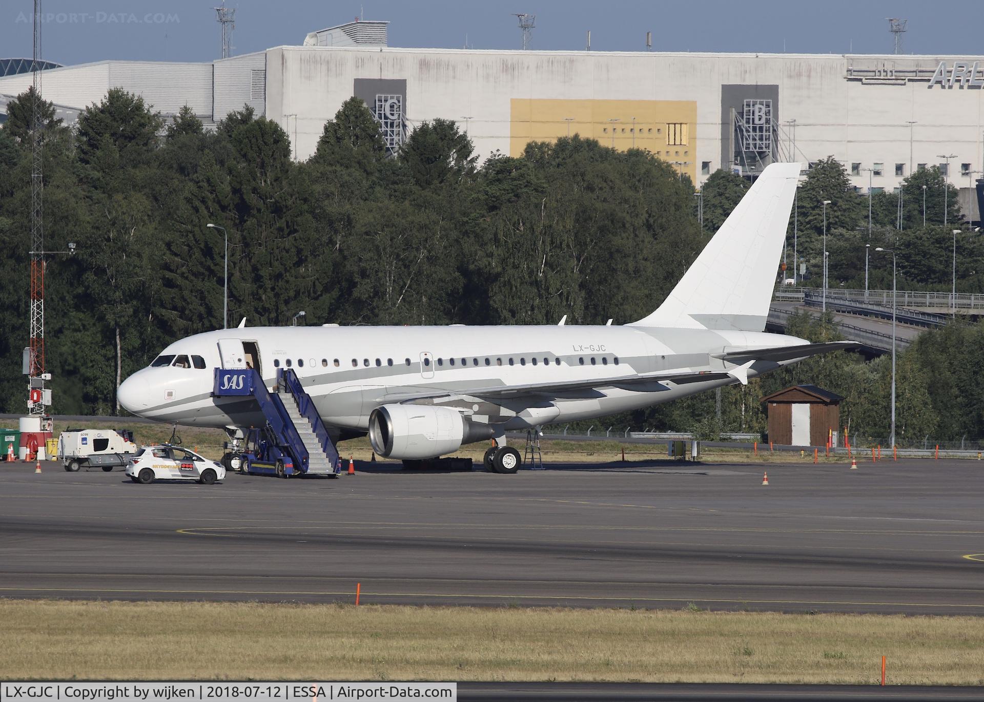 LX-GJC, 2007 Airbus ACJ318 (A318-112/CJ) C/N 3100, Ramp M