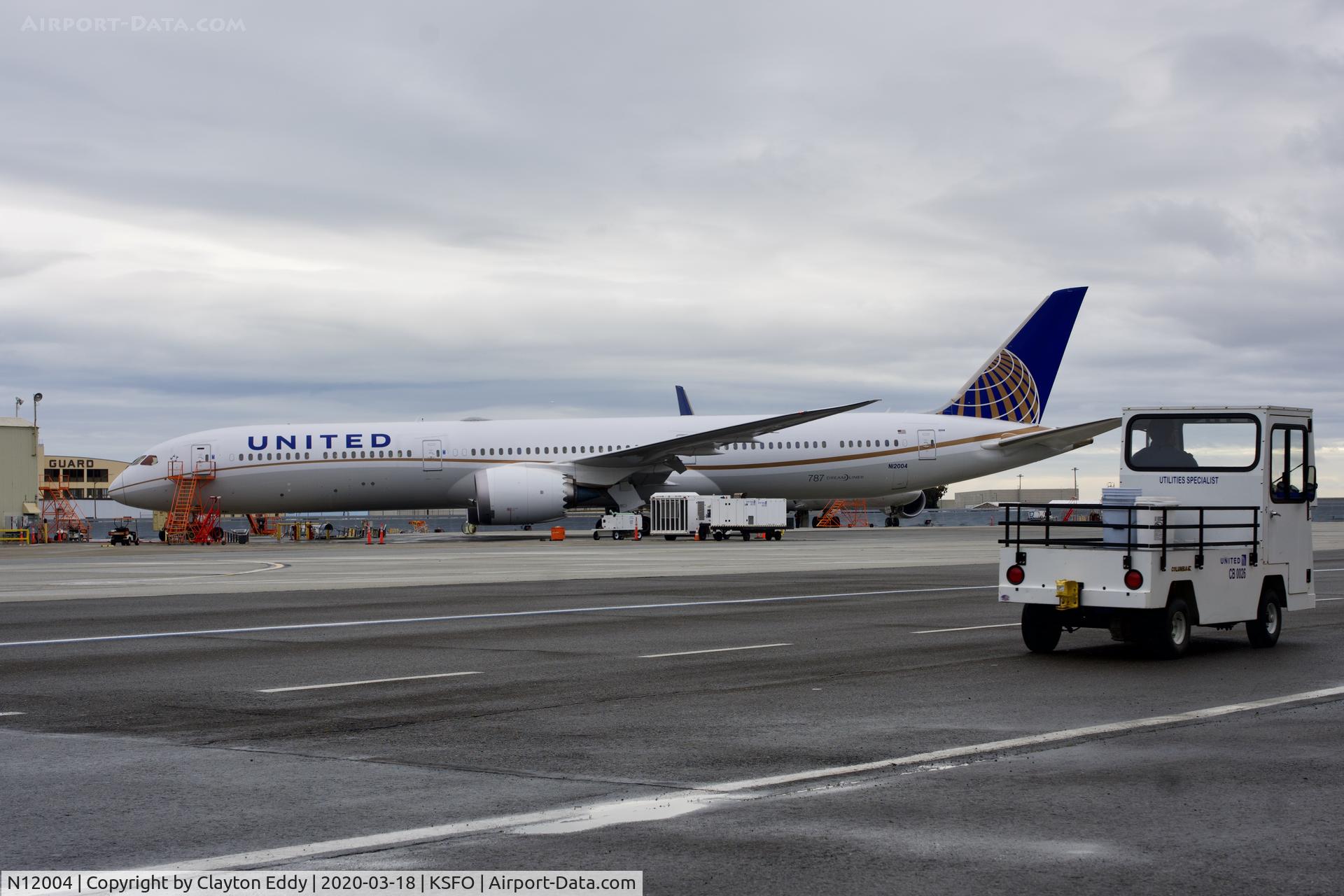 N12004, 2019 Boeing 787-10 Dreamliner Dreamliner C/N 60139, SFO 2020.