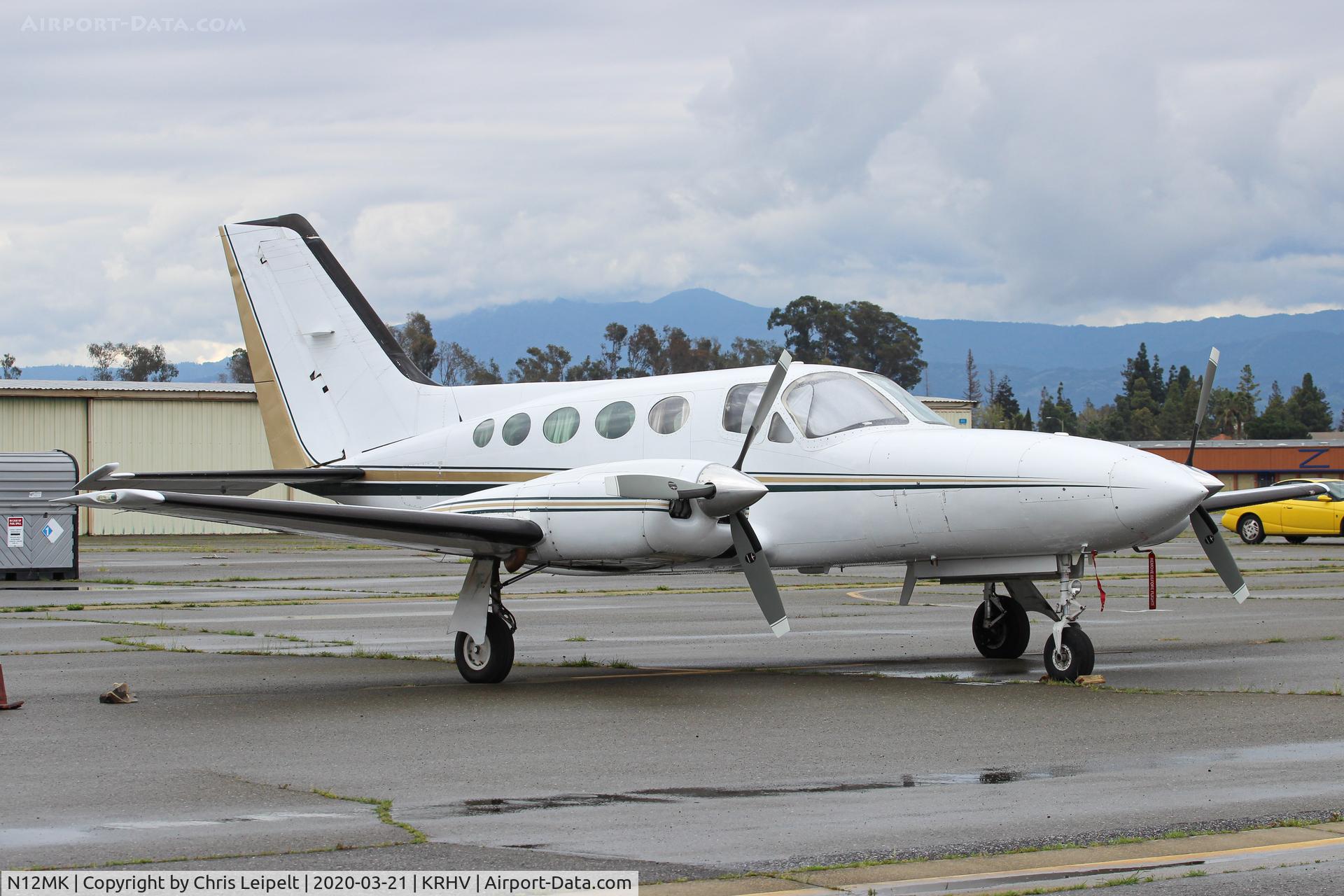 N12MK, Cessna 421C Golden Eagle C/N 421C0421, Locally-based Cessna 421C at Reid Hillview Airport, San Jose, CA.