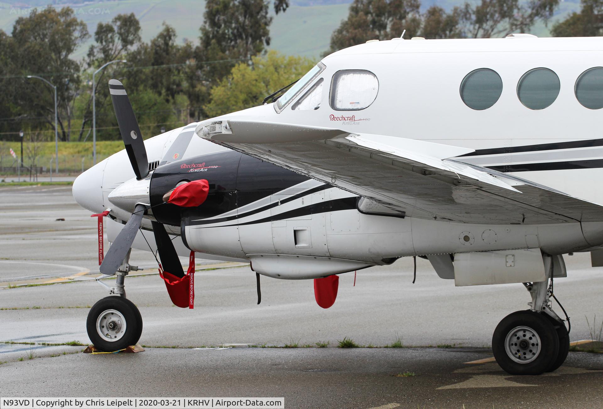 N93VD, 1972 Beechcraft King Air 100 C/N B-118, Locally-based 1972 Beechcraft King Air 100 at Reid Hillview Airport, San Jose, CA.