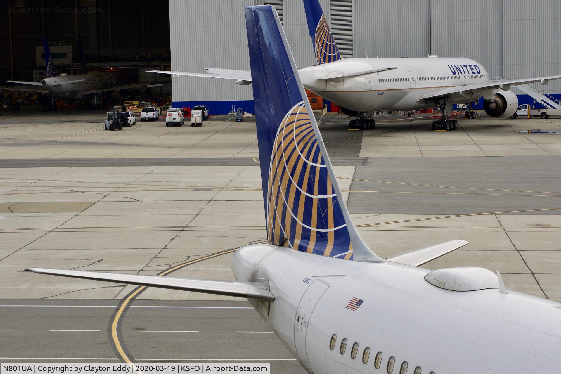 N801UA, 1997 Airbus A319-131 C/N 686, SFO 2020.
