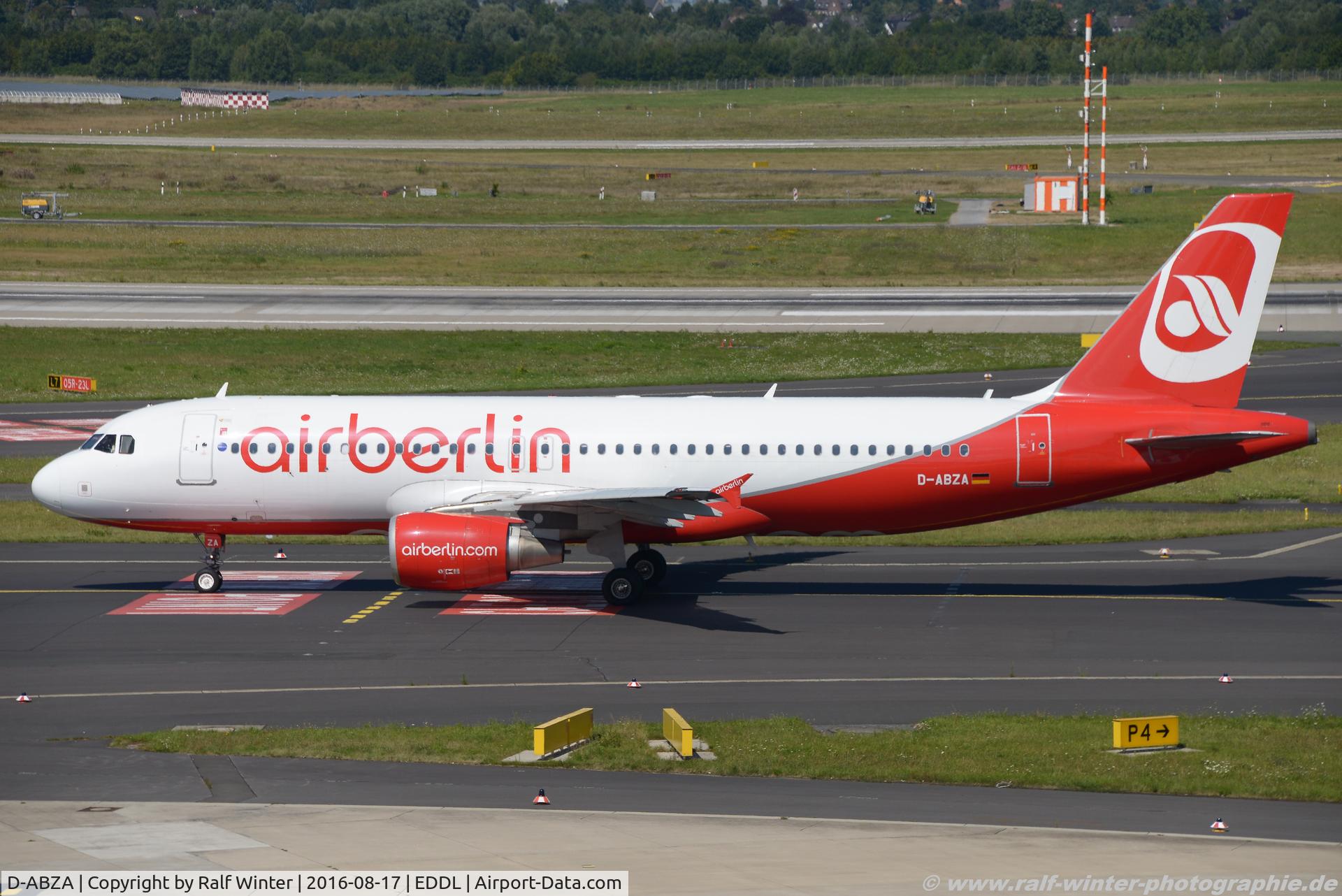 D-ABZA, 2008 Airbus A320-216 C/N 3532, Airbus A320-214 - AB BER Air Berlin - 3532 - D-ABZA - 17.08.2016 - DUS
