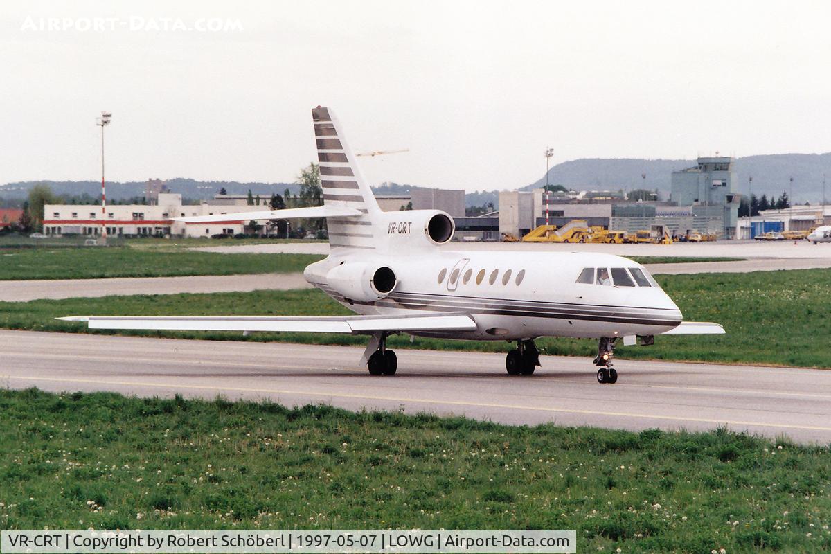 VR-CRT, 1982 Dassault Falcon 50 C/N 88, VR-CRT @ LOWG 1997