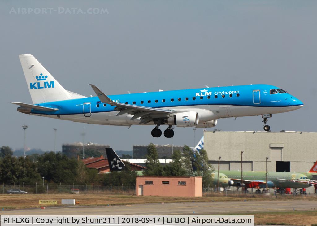 PH-EXG, 2016 Embraer 175STD (ERJ-170-200) C/N 17000546, Landing rwy 14R