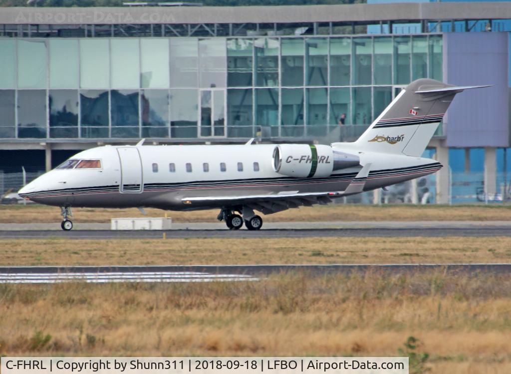 C-FHRL, 2013 Bombardier Challenger 604 (CL-600-2B16 C/N 5947, Landing rwy 14R