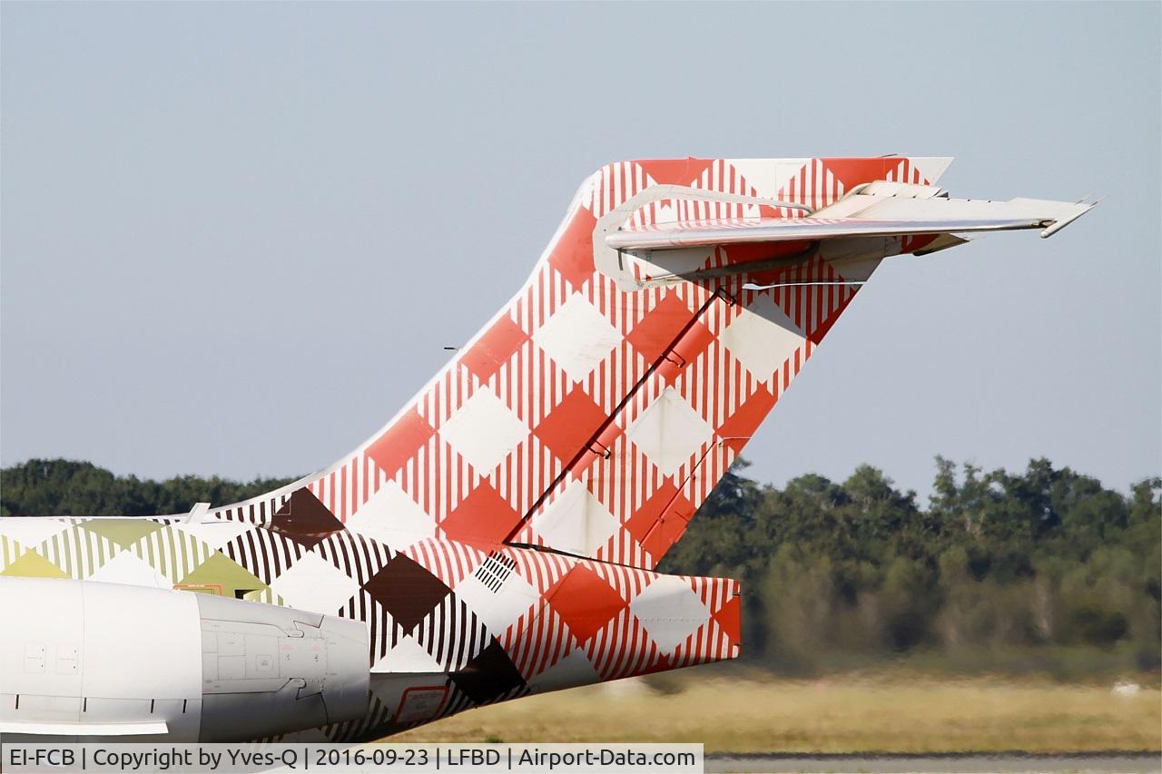 EI-FCB, 2005 Boeing 717-200 C/N 55191, Boeing 717-200, Tail close up view, Bordeaux-Mérignac airport (LFBD-BOD)