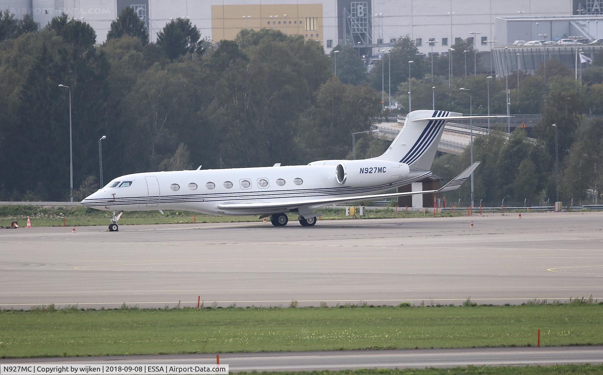 N927MC, 2013 Gulfstream Aerospace G650 (G-VI) C/N 6052, Ramp M