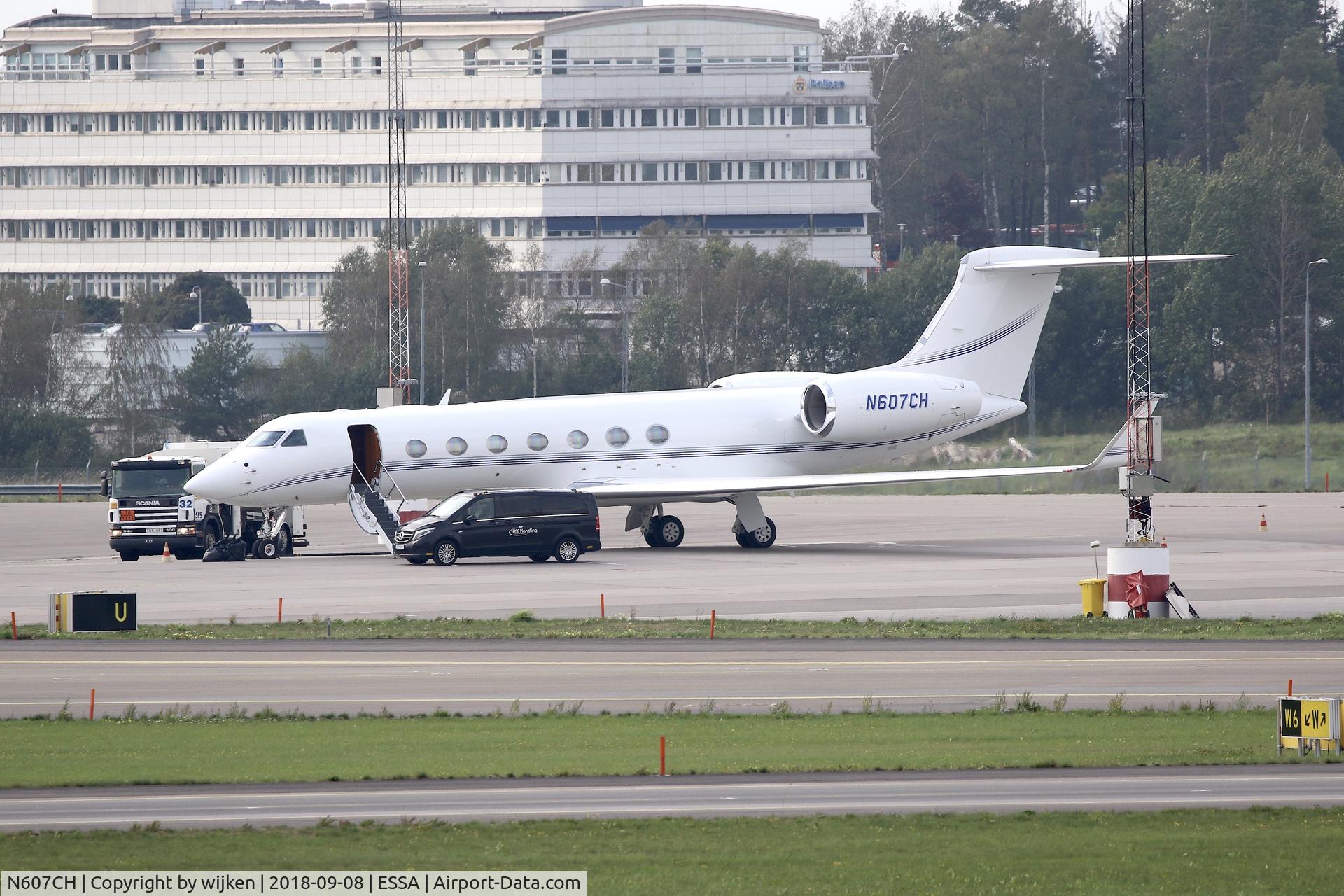 N607CH, 2007 Gulfstream Aerospace GV-SP (G550) C/N 5159, Ramp M
