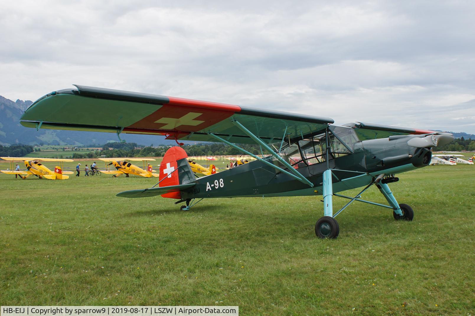HB-EIJ, 1945 Morane-Saulnier MS-505 Criquet C/N 263, At Thun airfield