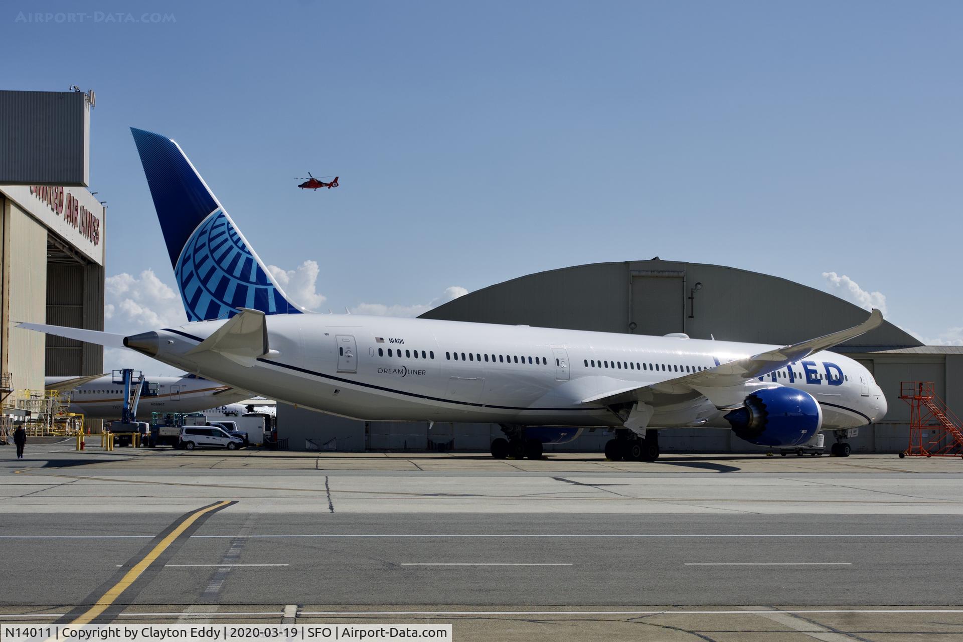N14011, 2019 Boeing 787-10 Dreamliner Dreamliner C/N 40934, SFO 2020.