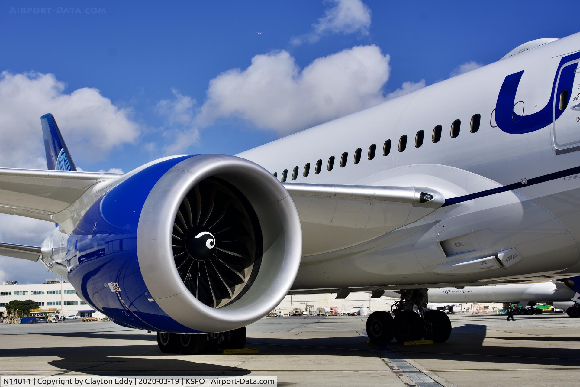 N14011, 2019 Boeing 787-10 Dreamliner Dreamliner C/N 40934, SFO 2020.