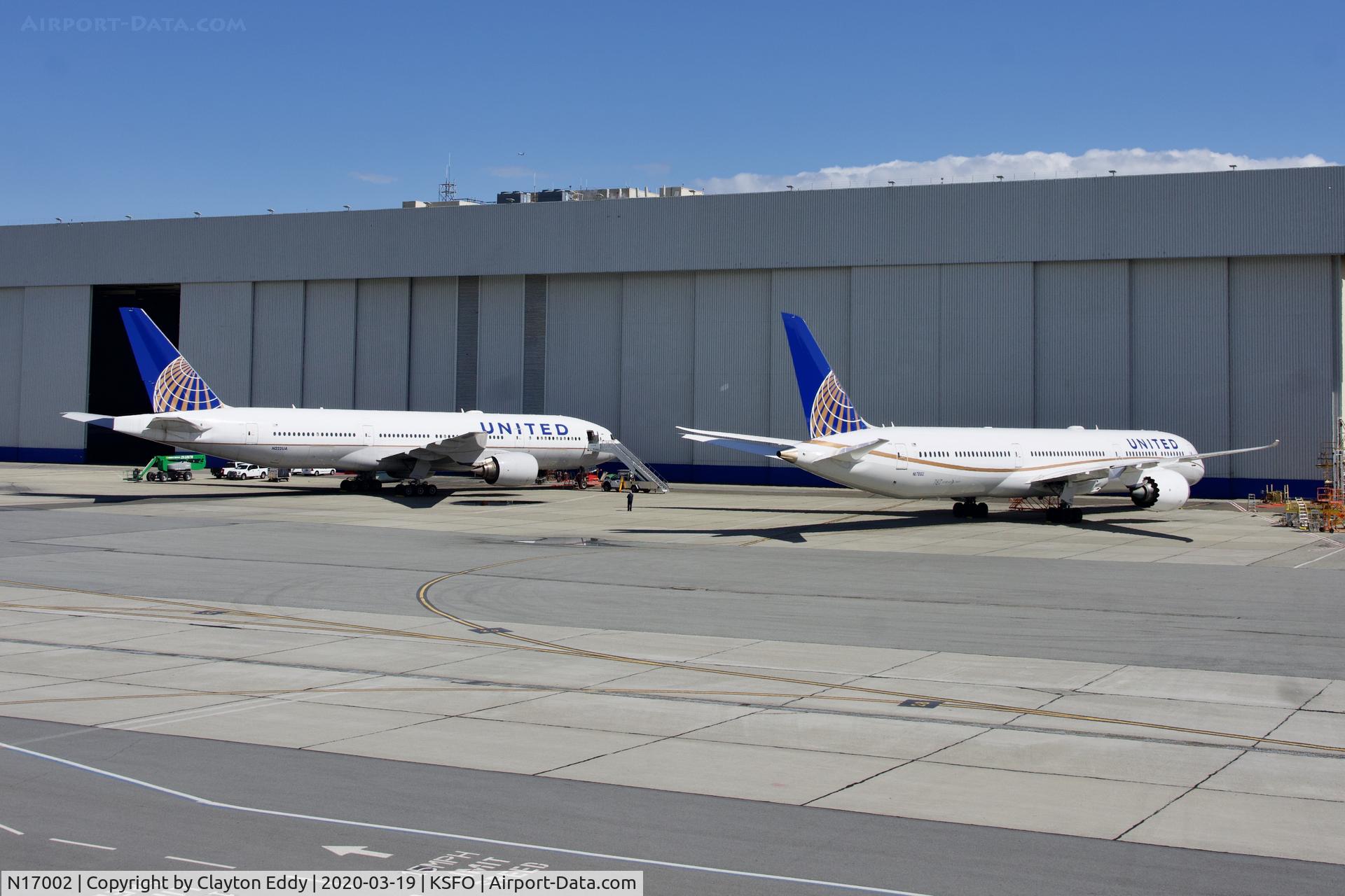 N17002, 2018 Boeing 787-10 Dreamliner C/N 40930, SFO 2020.