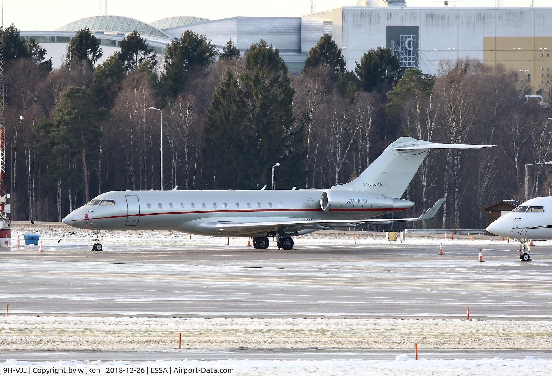 9H-VJJ, 2014 Bombardier BD-700-1A10 Global 6000 C/N 9604, Ramp M