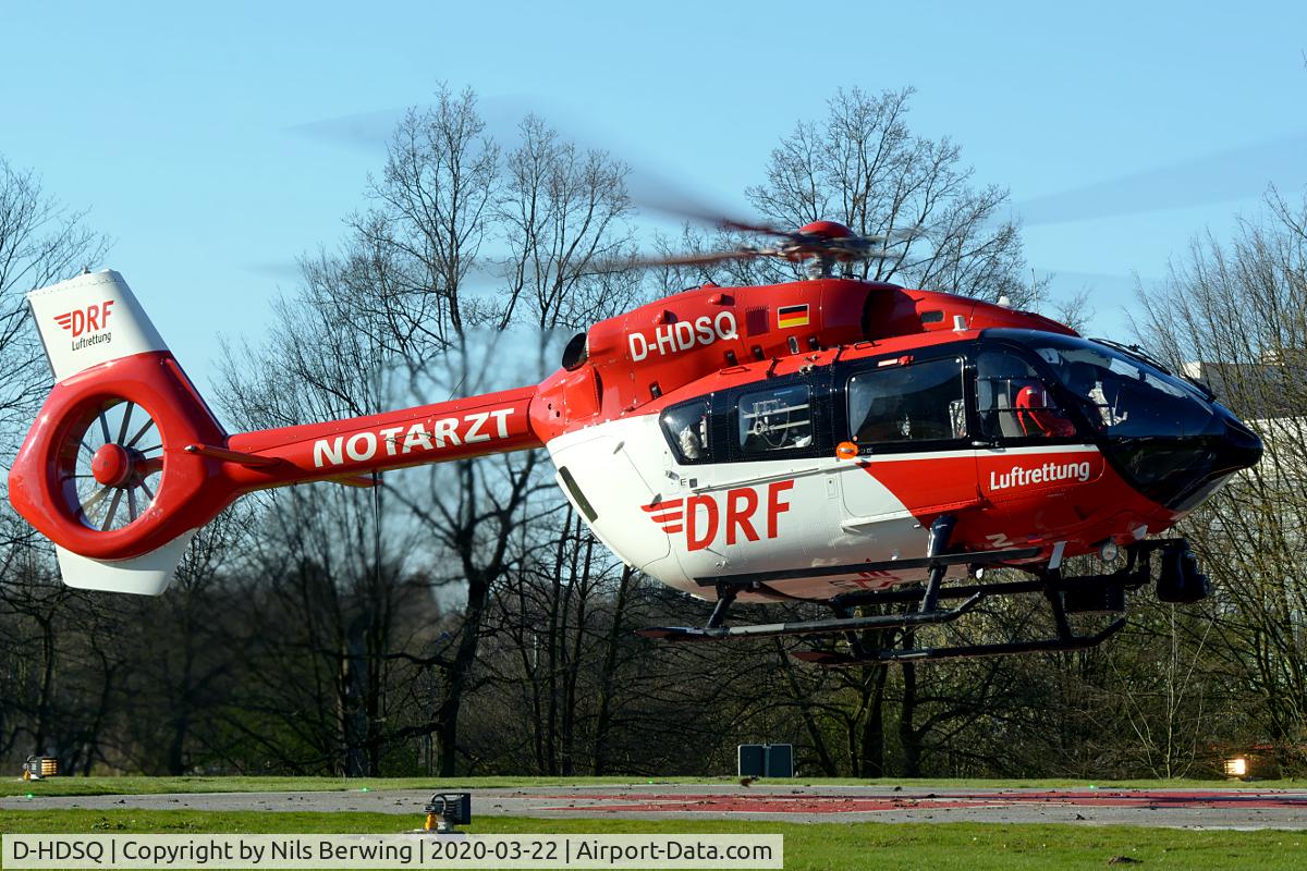 D-HDSQ, Airbus Helicopters H-145 (BK-117D-2) C/N 20222, D-HDSQ at Hamburg Altona hospital