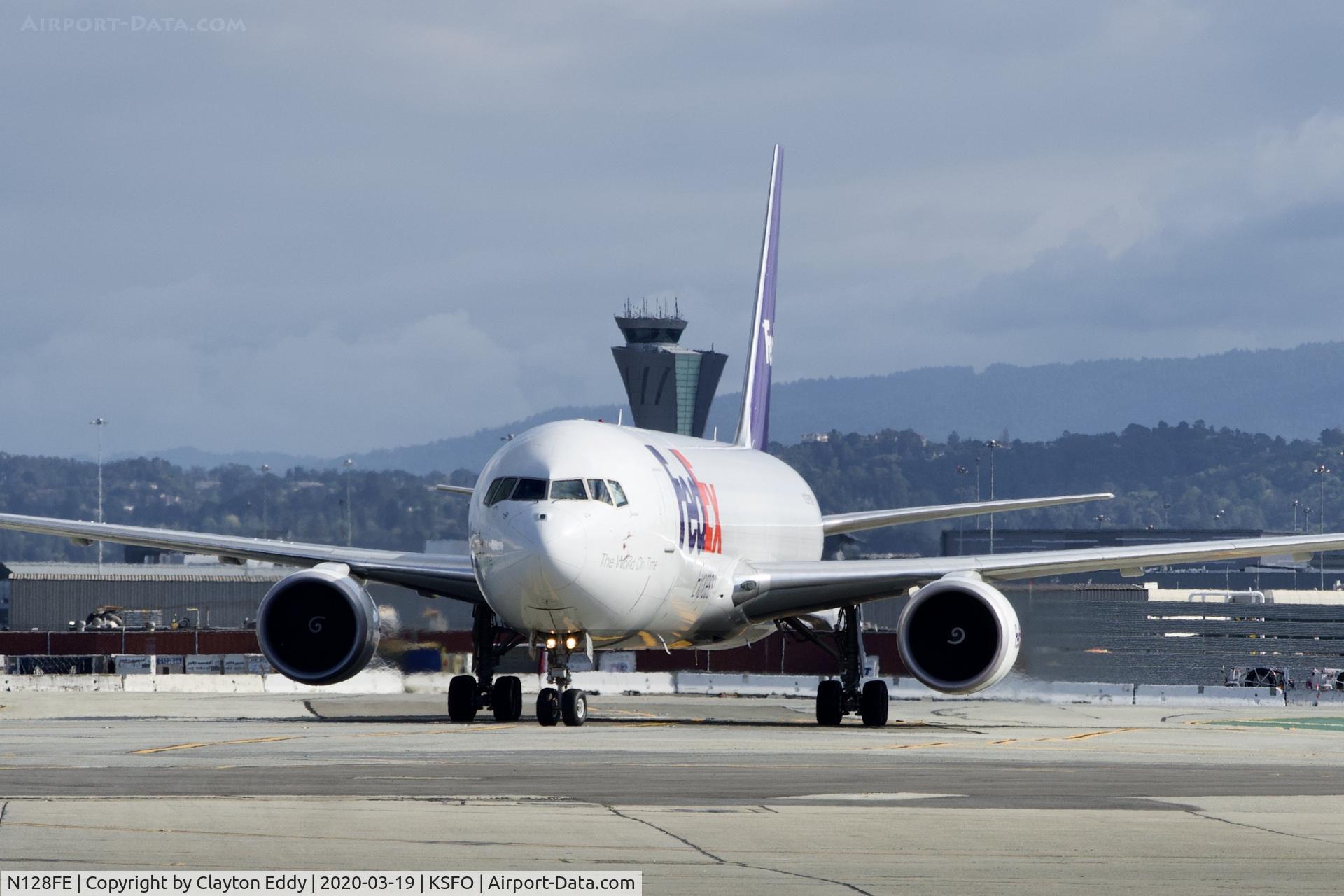 N128FE, 2015 Boeing 767-3S2F/ER C/N 42719, SFO 2020.