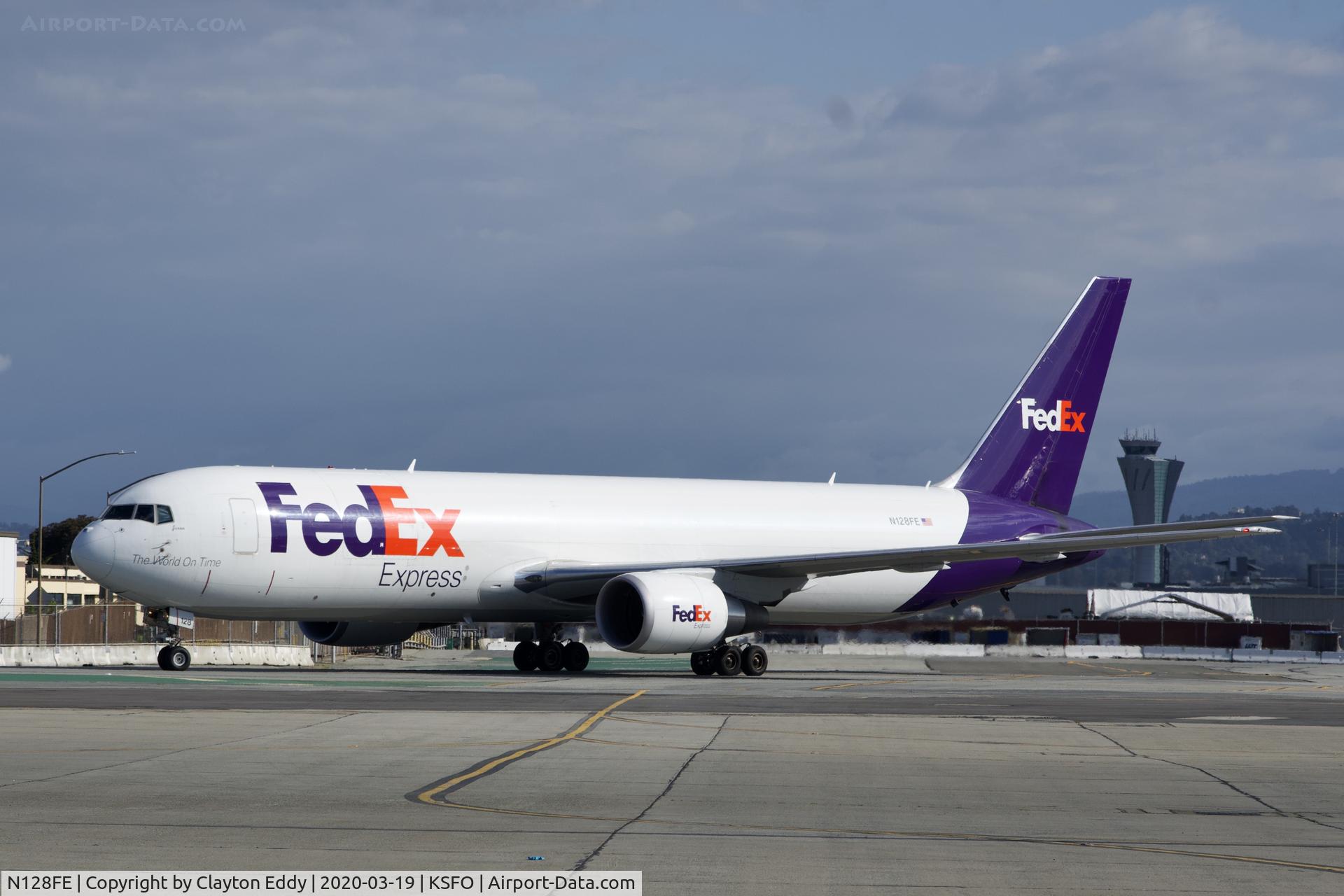 N128FE, 2015 Boeing 767-3S2F/ER C/N 42719, SFO 2020.
