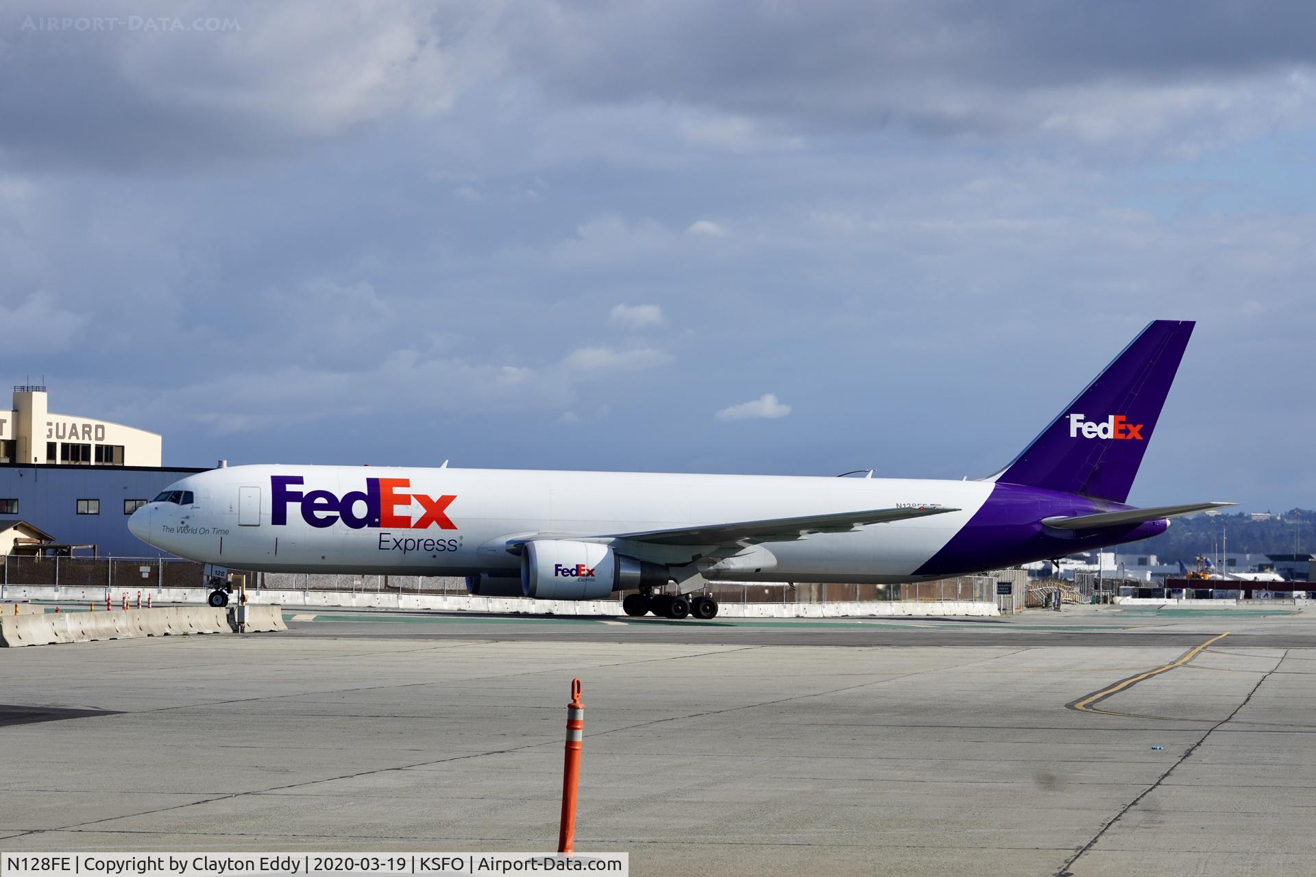 N128FE, 2015 Boeing 767-3S2F/ER C/N 42719, SFO 2020.