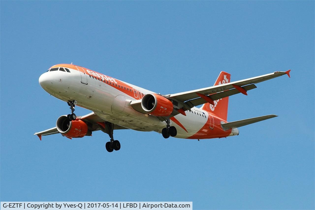 G-EZTF, 2009 Airbus A320-214 C/N 3922, Airbus A320-214, Short approach rwy 23, Bordeaux-Mérignac airport (LFBD-BOD)