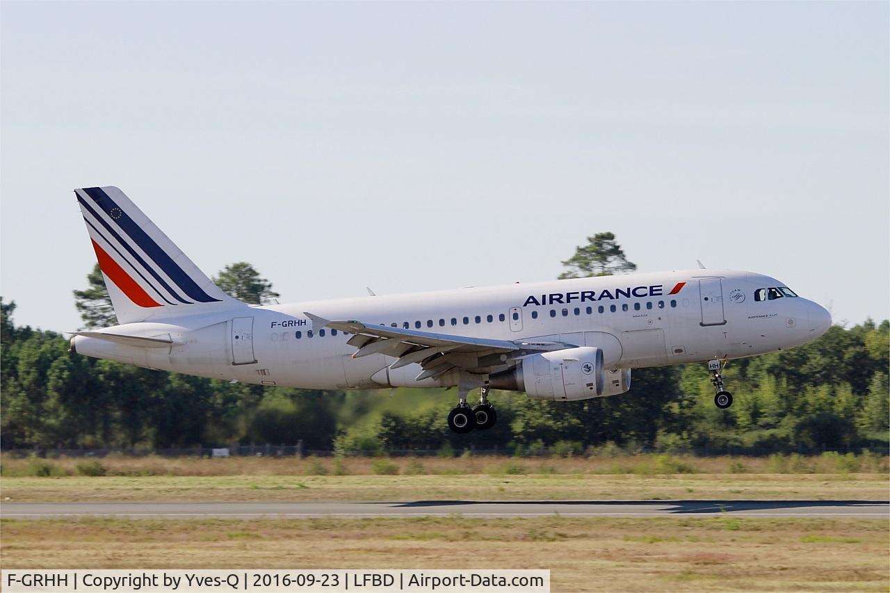 F-GRHH, 1999 Airbus A319-111 C/N 1151, Airbus A319-111, Landing rwy 05, Bordeaux-Mérignac airport (LFBD-BOD)