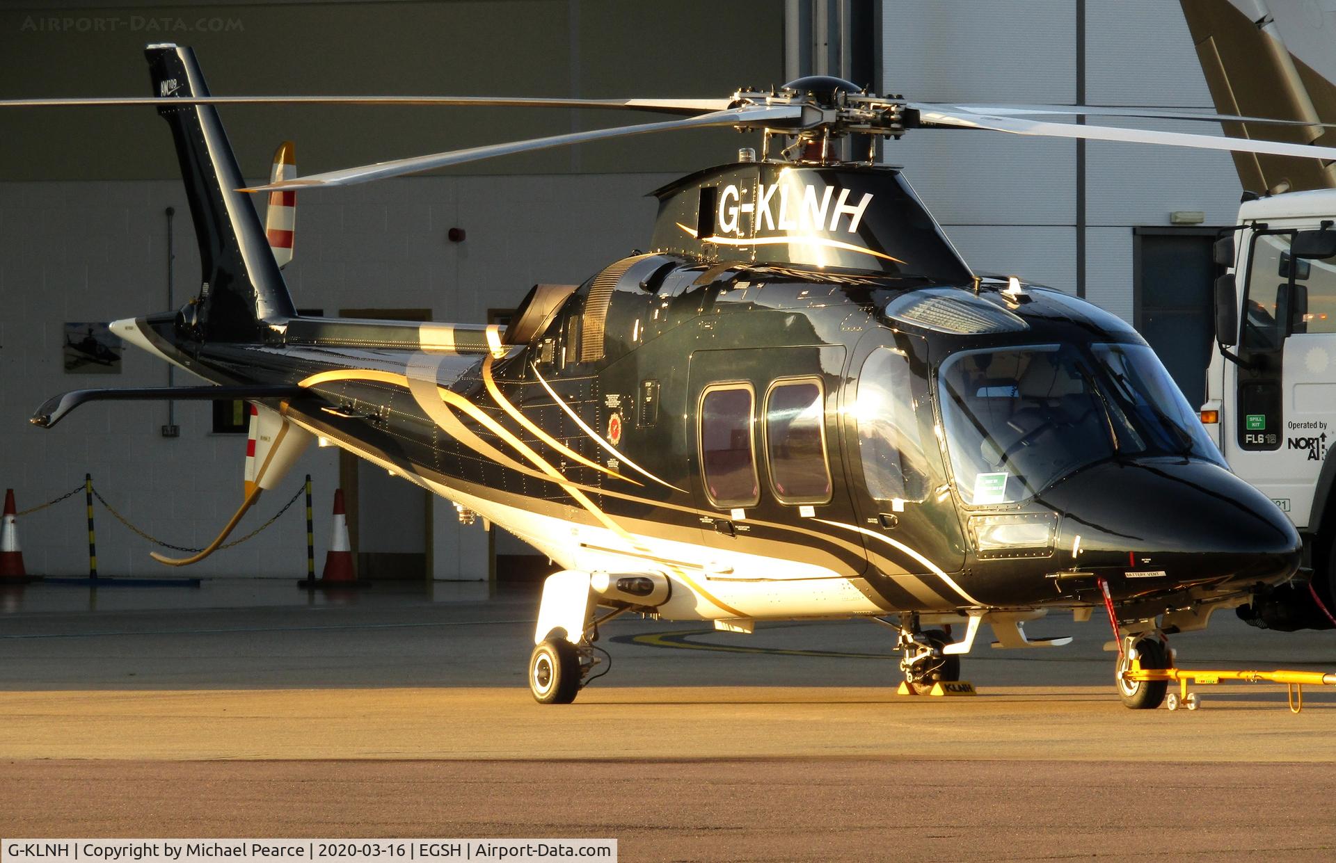 G-KLNH, 2016 AgustaWestland AW-109SP Grand New C/N 22364, Being pulled from the company hangar.