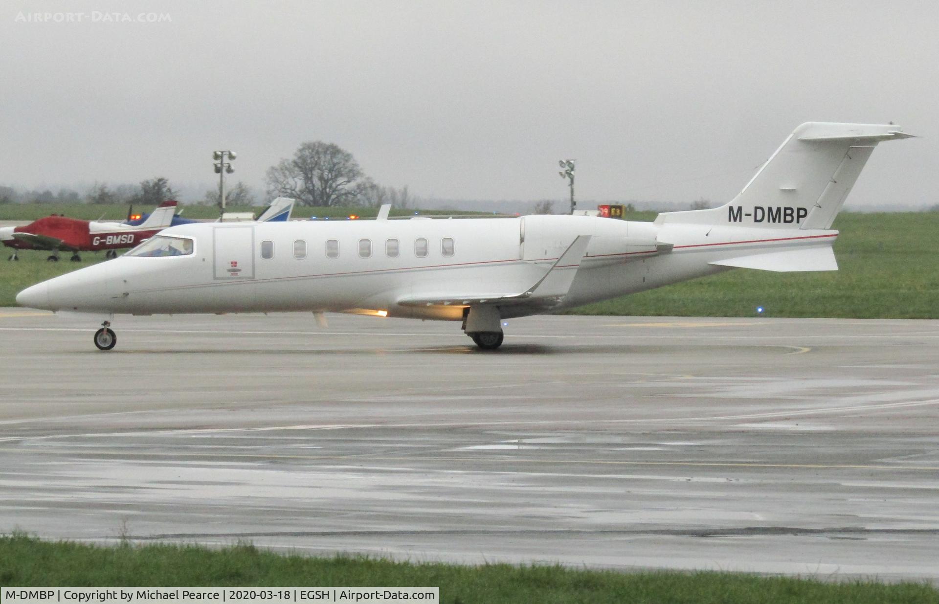 M-DMBP, 2012 Learjet 40 C/N 45-2133, Arriving at SaxonAir from Dublin (DUB).